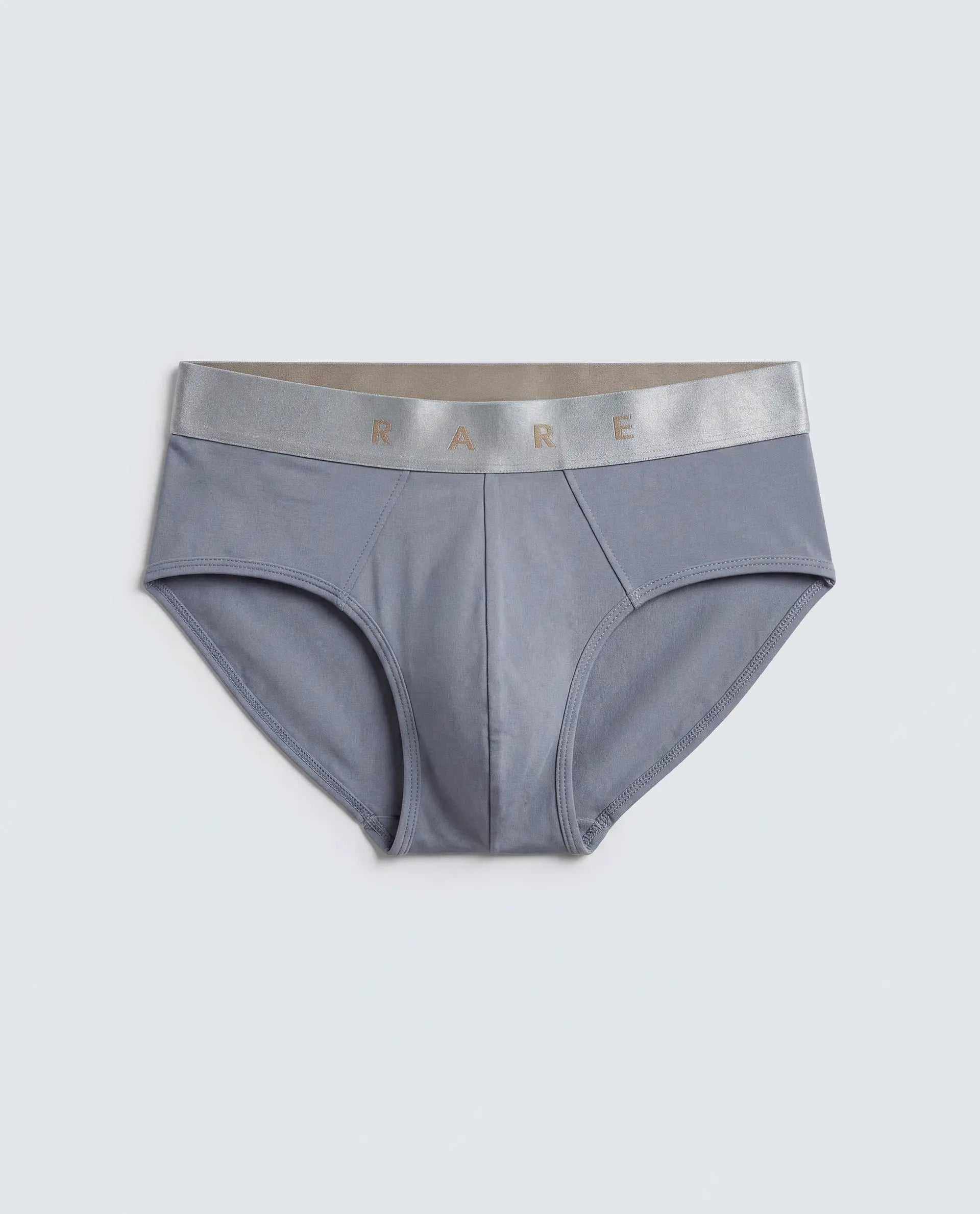 Rare Rabbit Men's Asit Blue Soft Nylon Blend Stretch Briefs