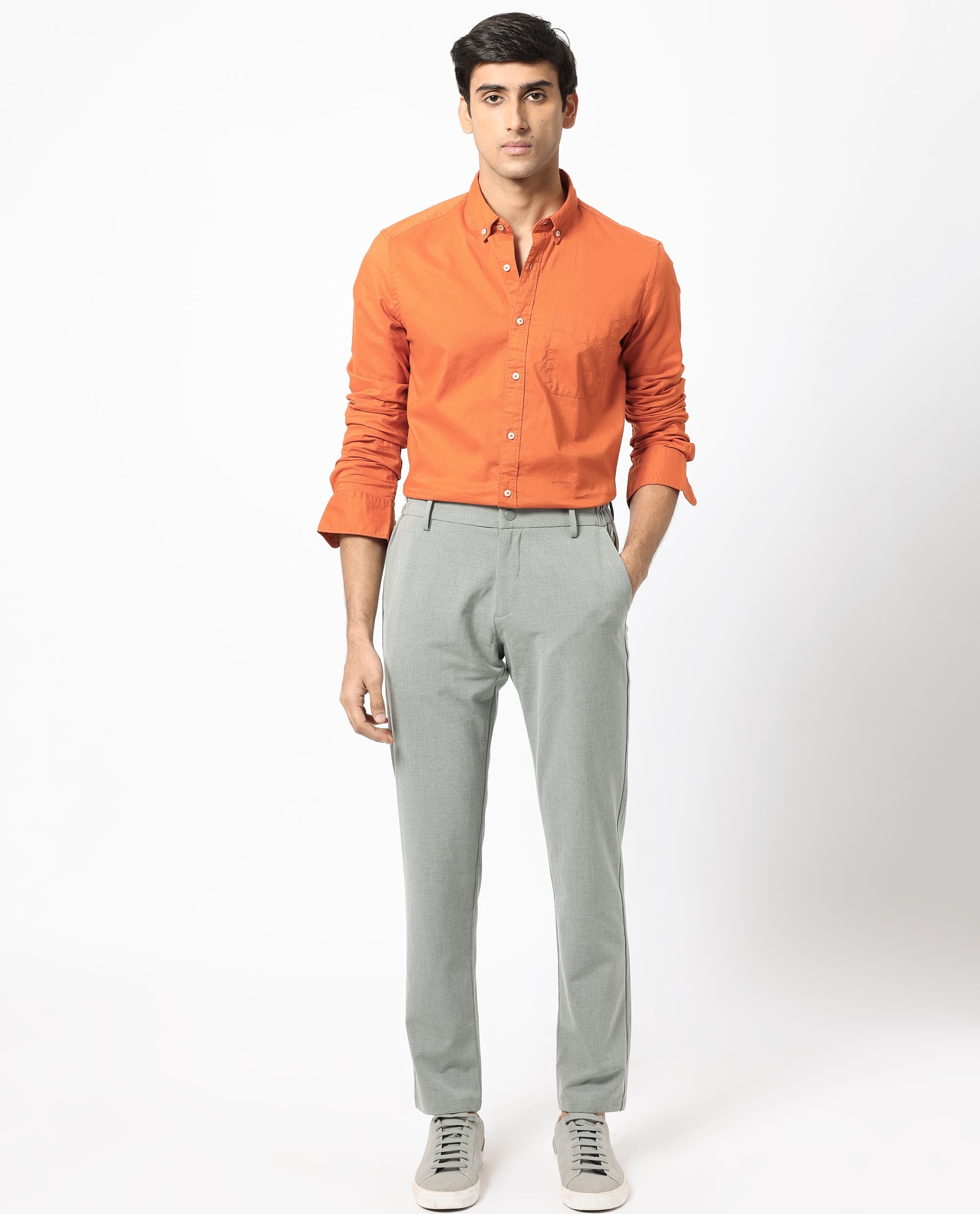 Orange And Black Cotton Mens Shirt And Pant at Rs 11000/set in New