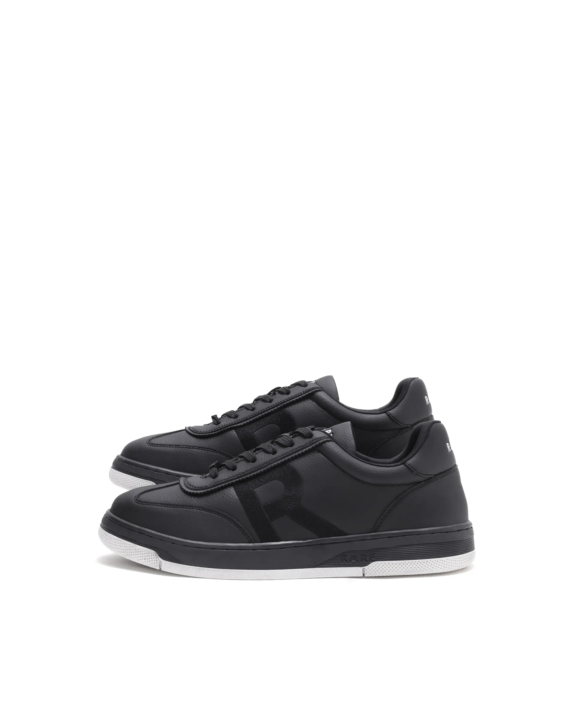 Rarez Men's Aven Black Micro Fiber Regular Sneaker