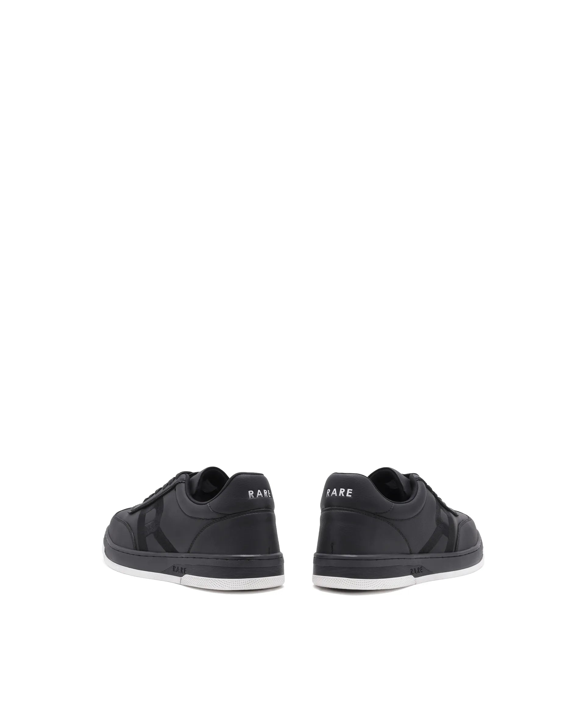 Rarez Men's Aven Black Micro Fiber Regular Sneaker