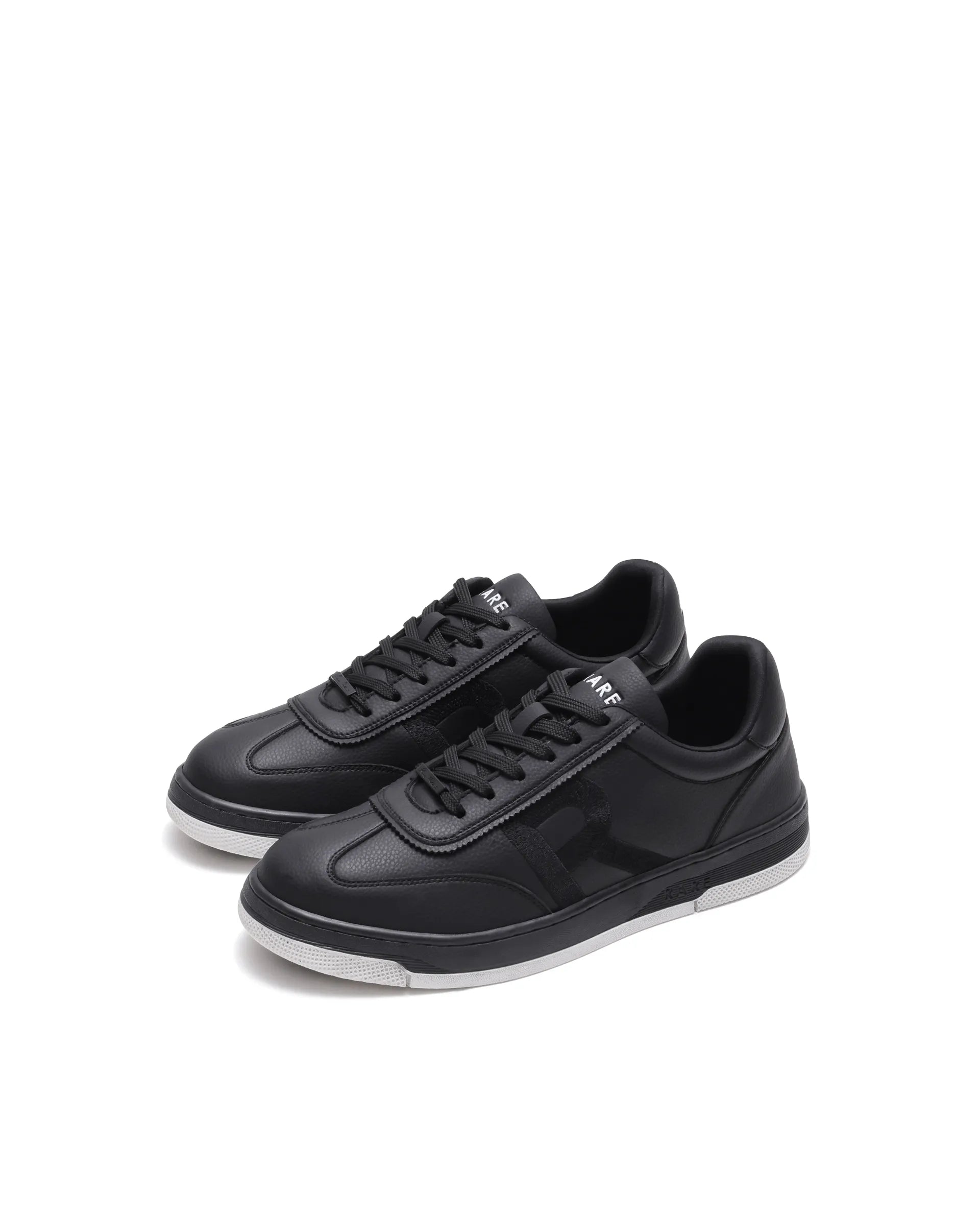 Rarez Men's Aven Black Micro Fiber Regular Sneaker