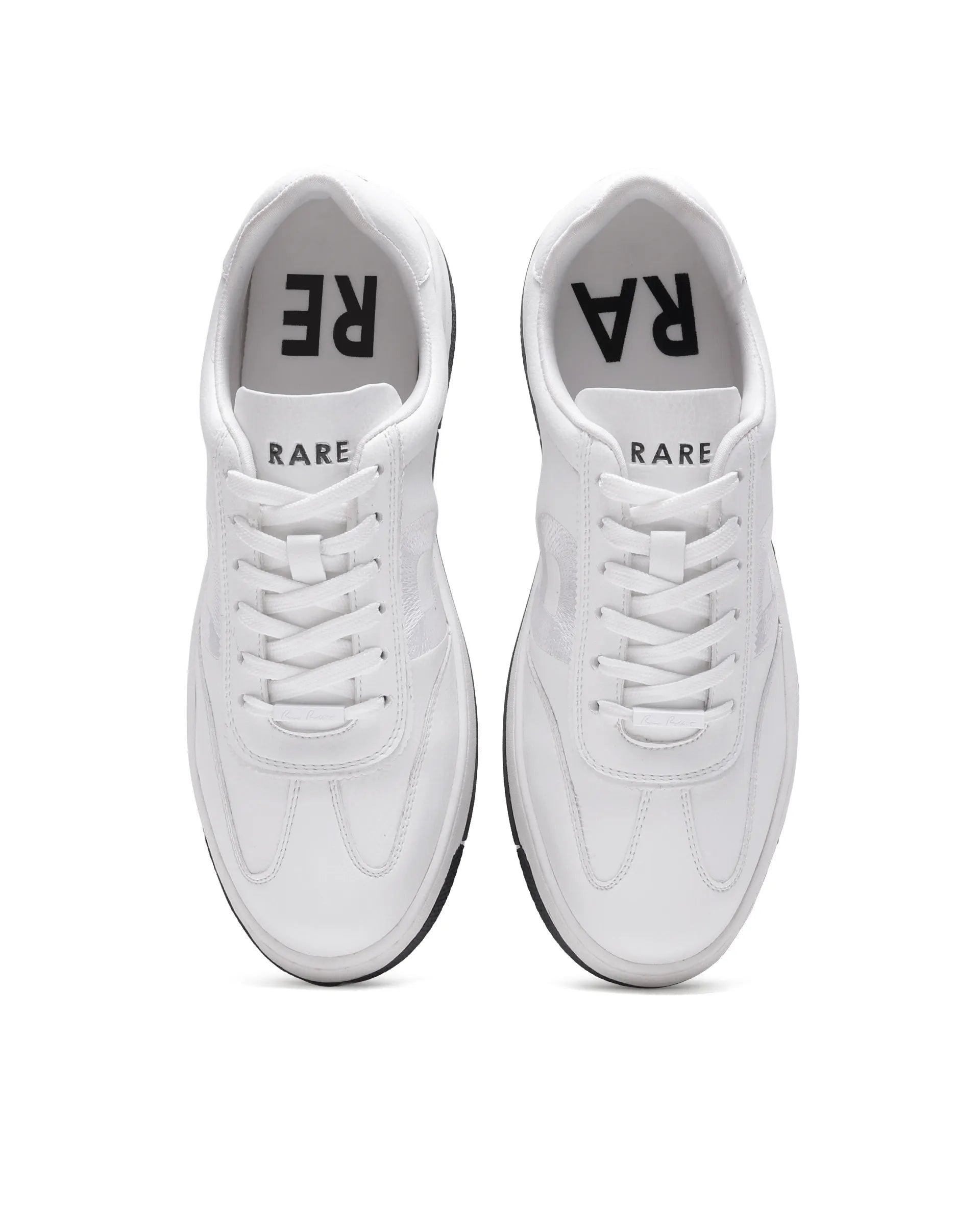 Rarez Men's Aven White Micro Fiber Regular Sneaker