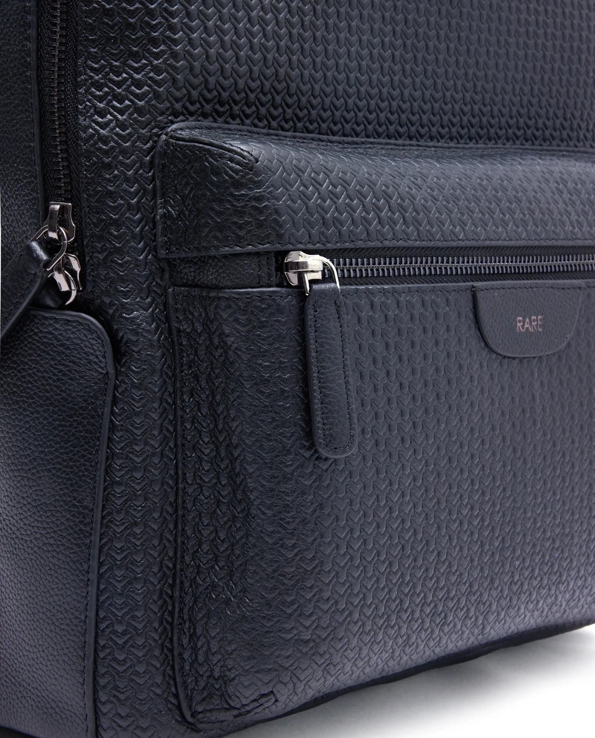 Rare Rabbit Men Axiel Black Leather Bags