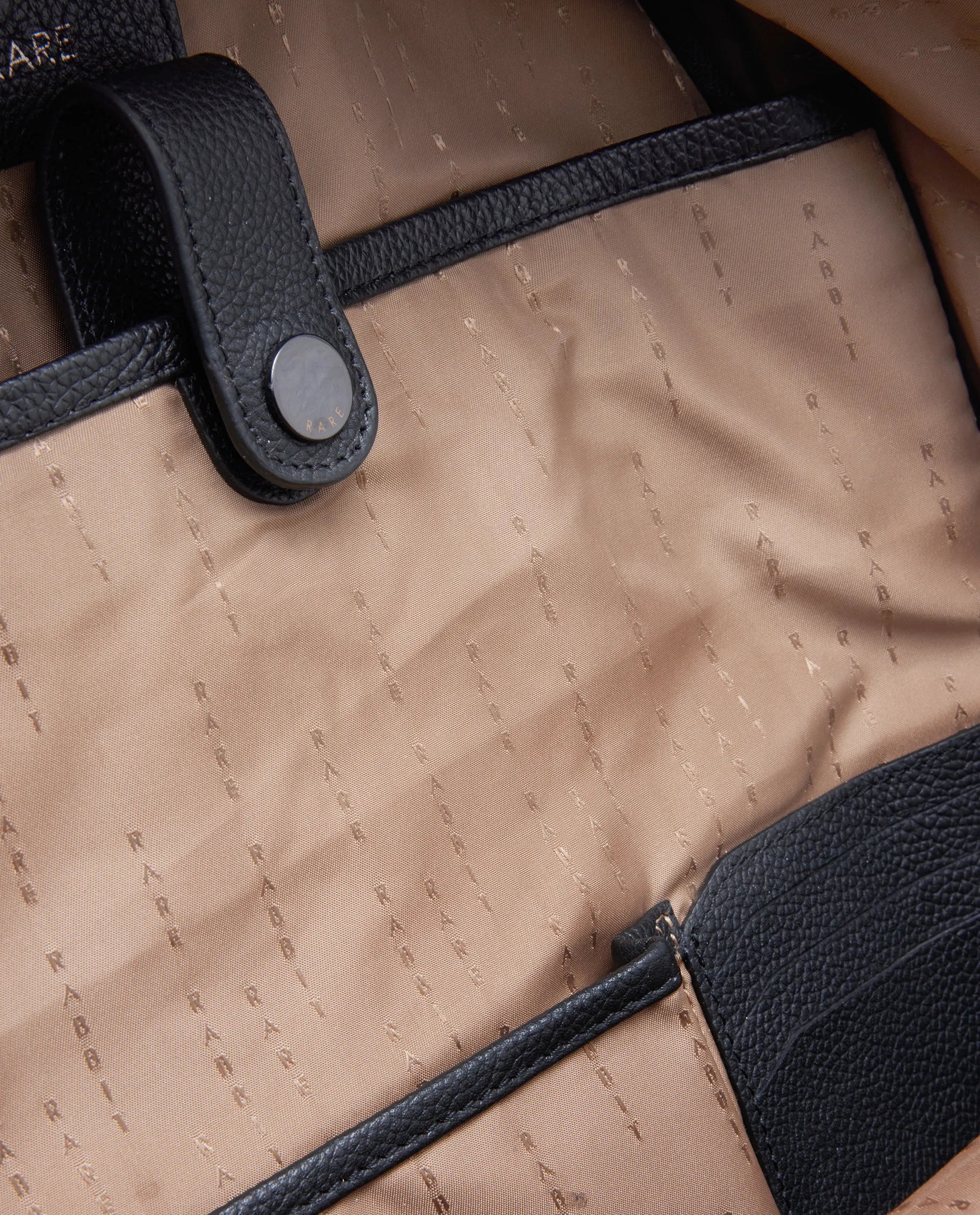 Rare Rabbit Men Axiel Black Leather Bags