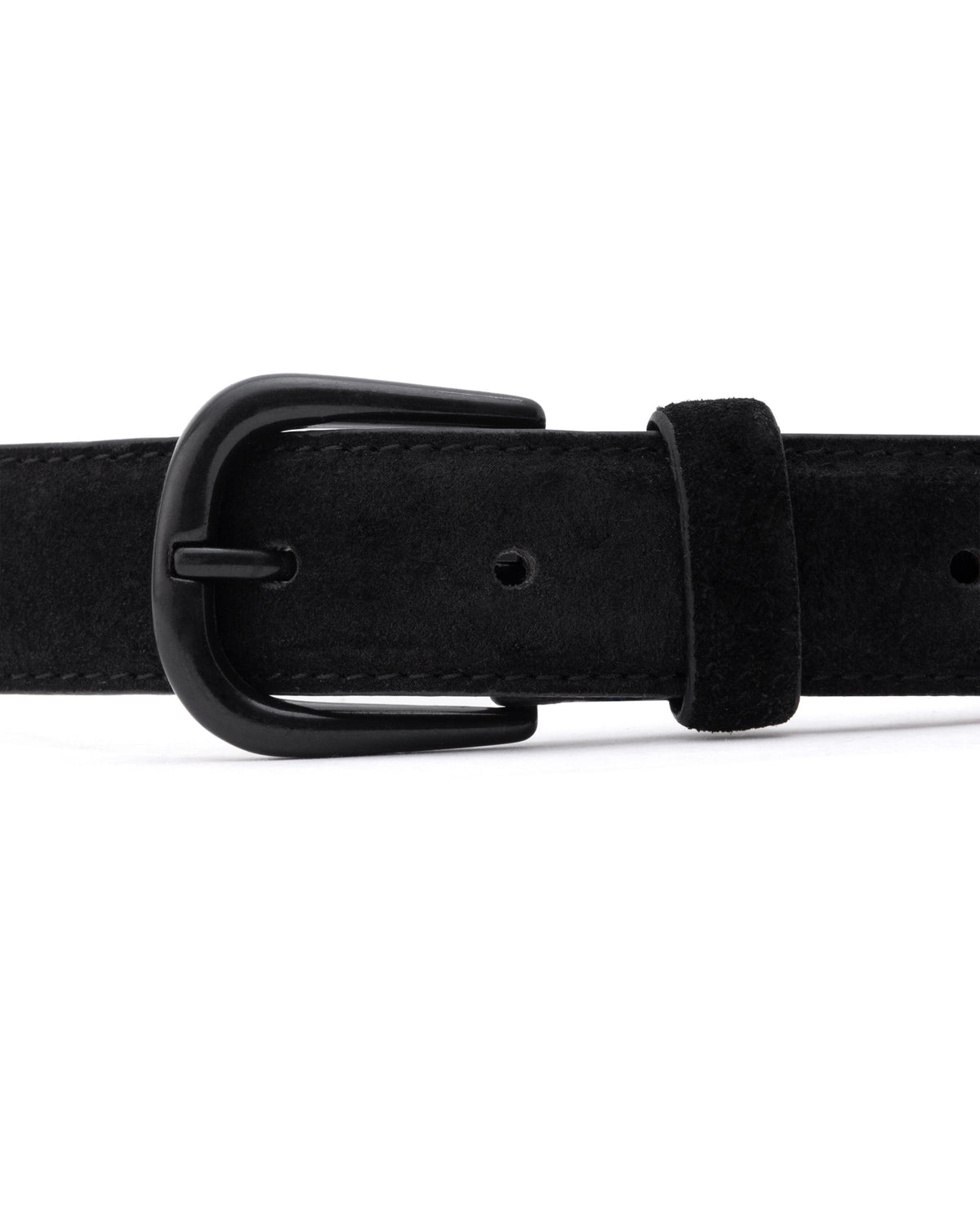 Rare Rabbit Men'S Suedo Black Belt Leather Fabric Solid
