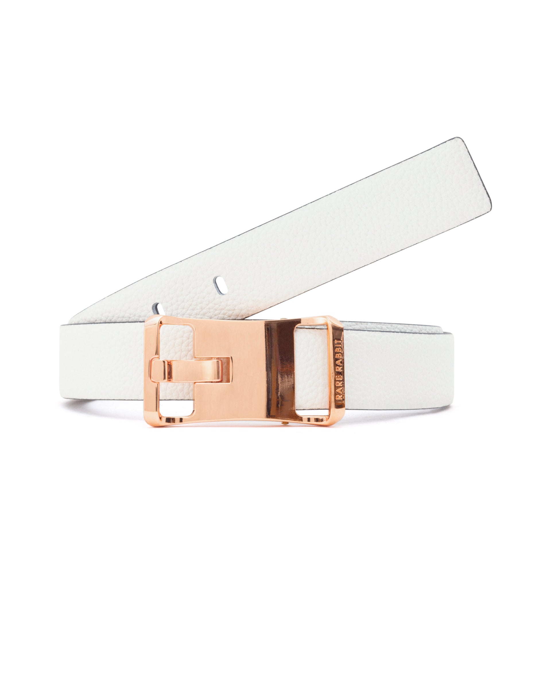 Rare Rabbit Men'S Barton White Belt Leather1