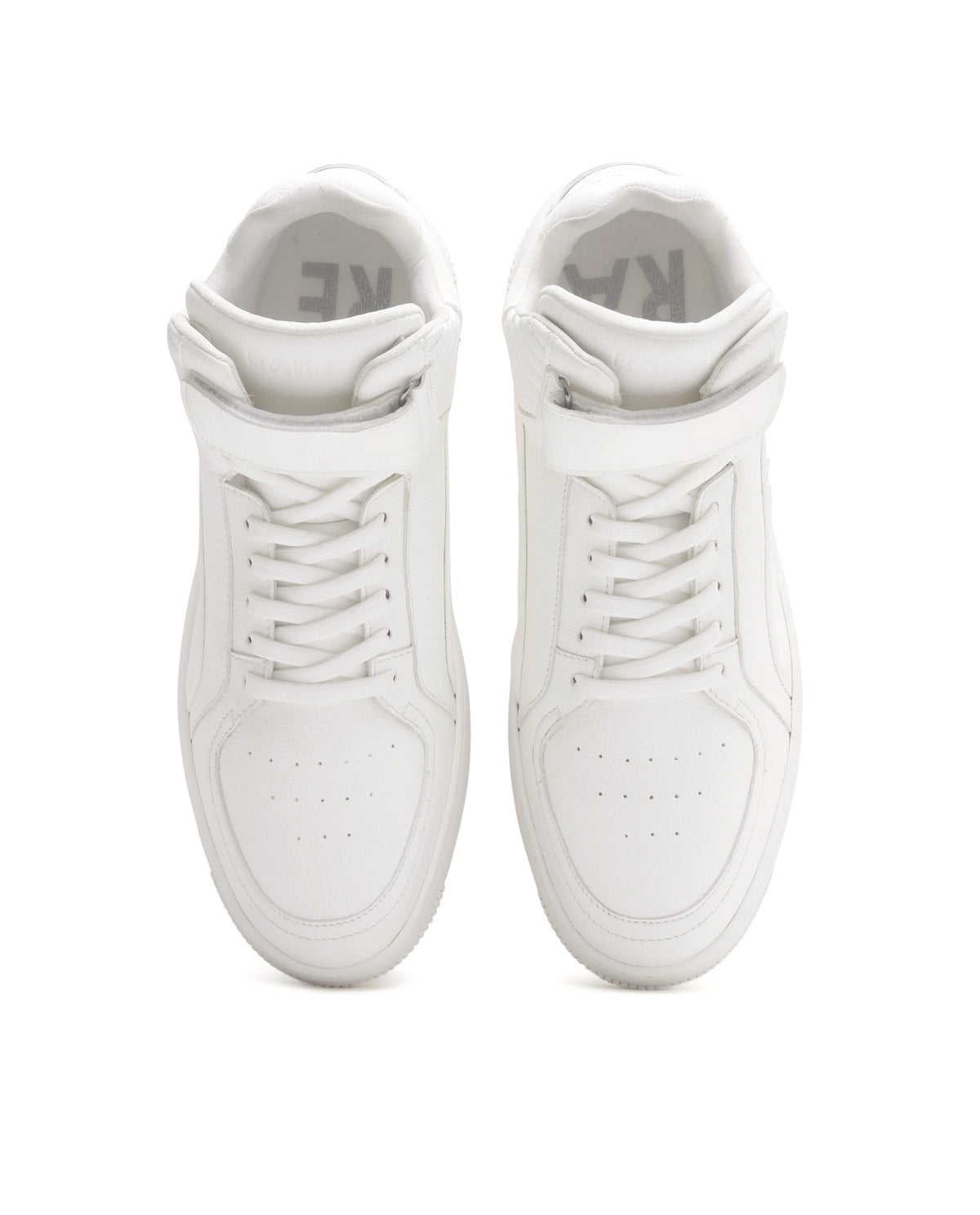 Rarez Men's Bacu 45 White Micro Fiber High Top Sneaker