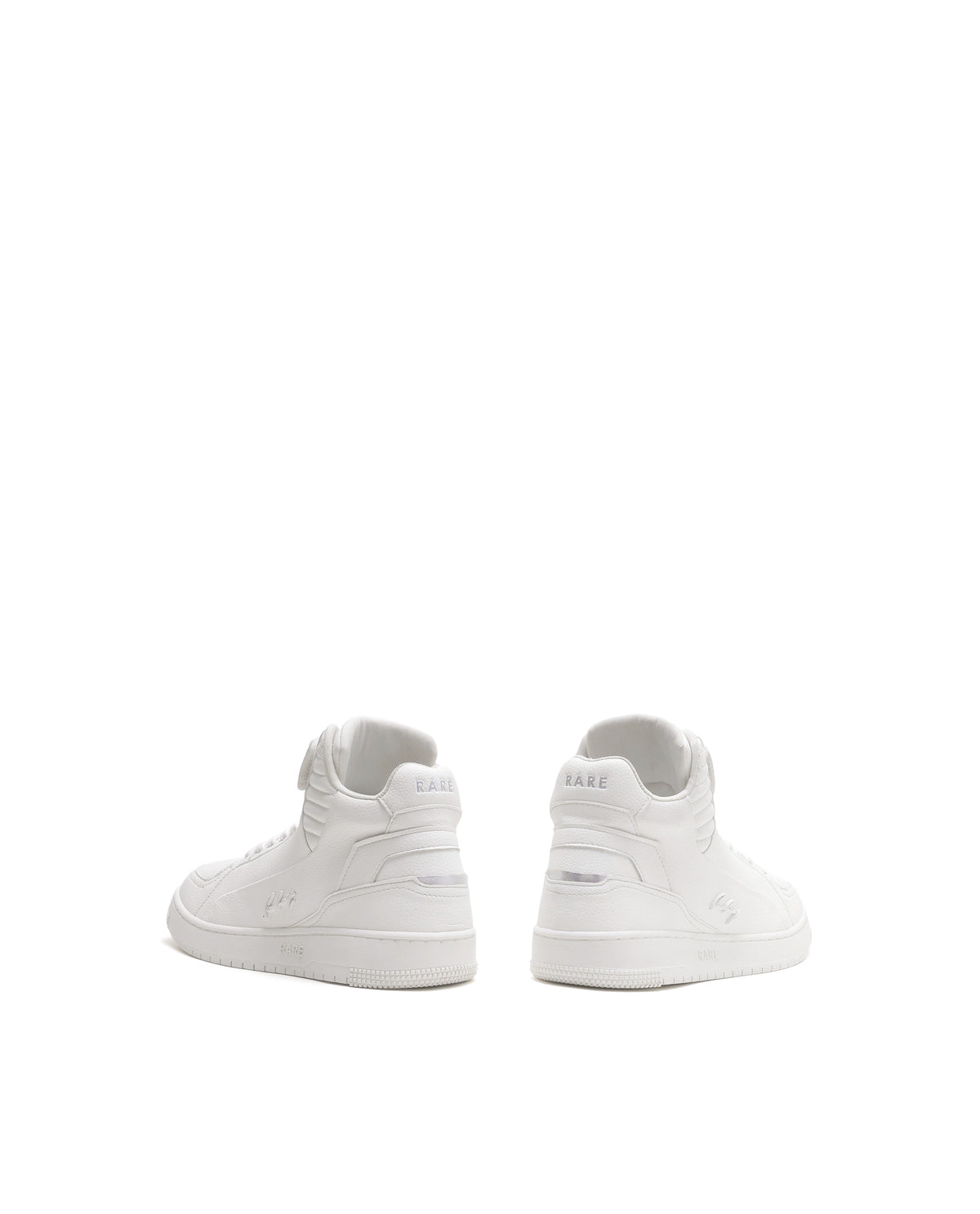 Rarez Men's Bacu 45 White Micro Fiber High Top Sneaker
