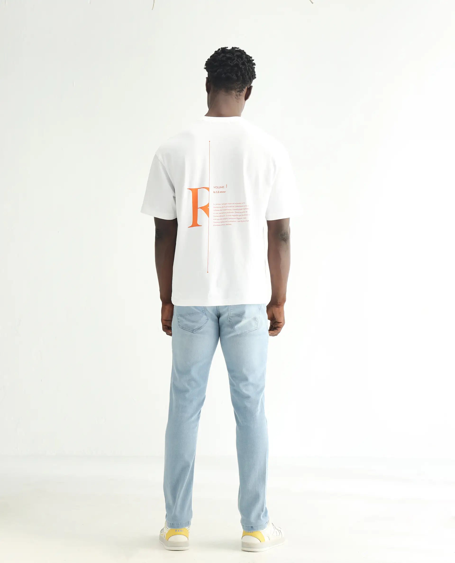 Rare Rabbit Men's Baltoy Blue Cotton Plain Hawk Slim Fit Jeans