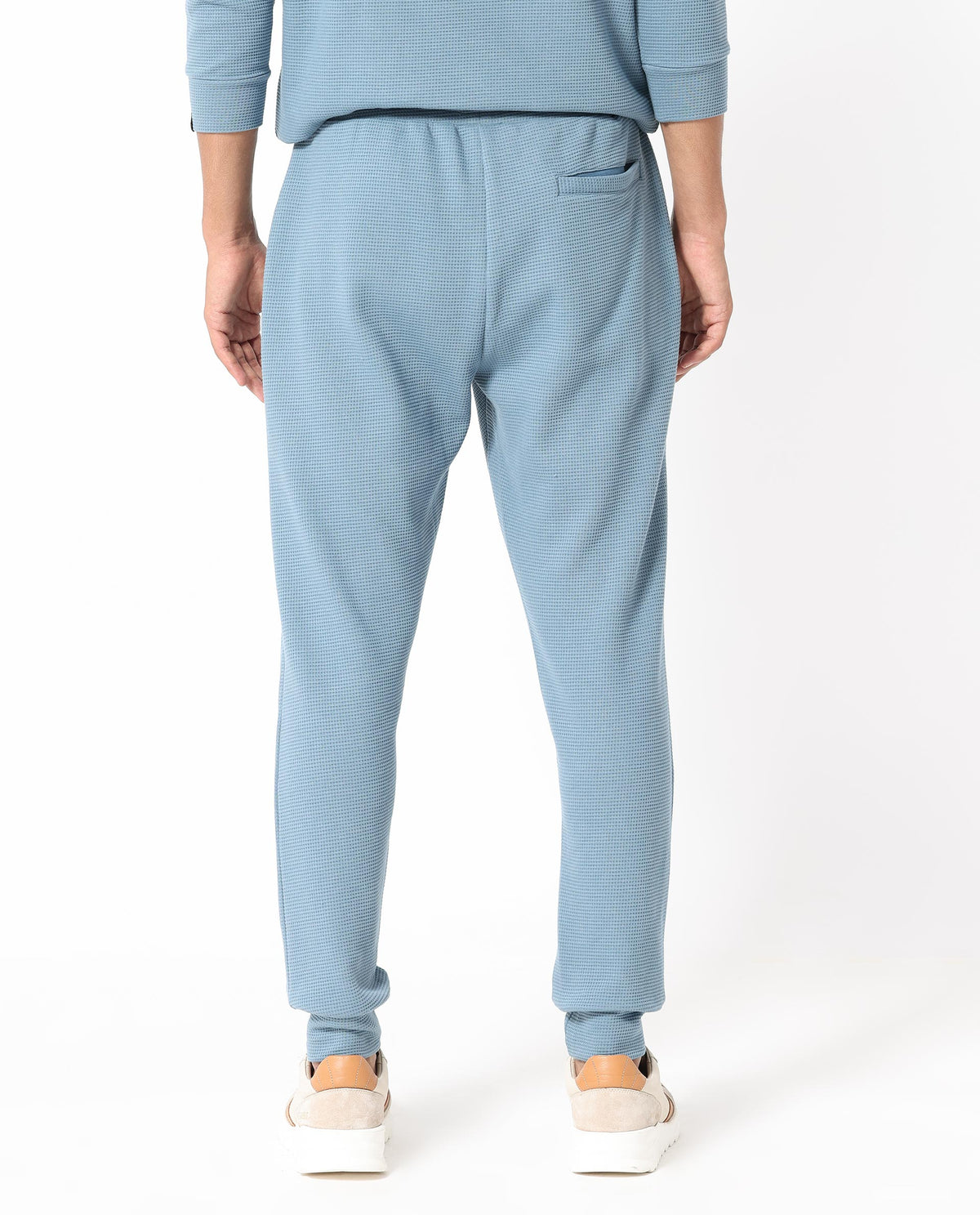 Rare Rabbit Men'S Bastian Teal Track Pant Solid