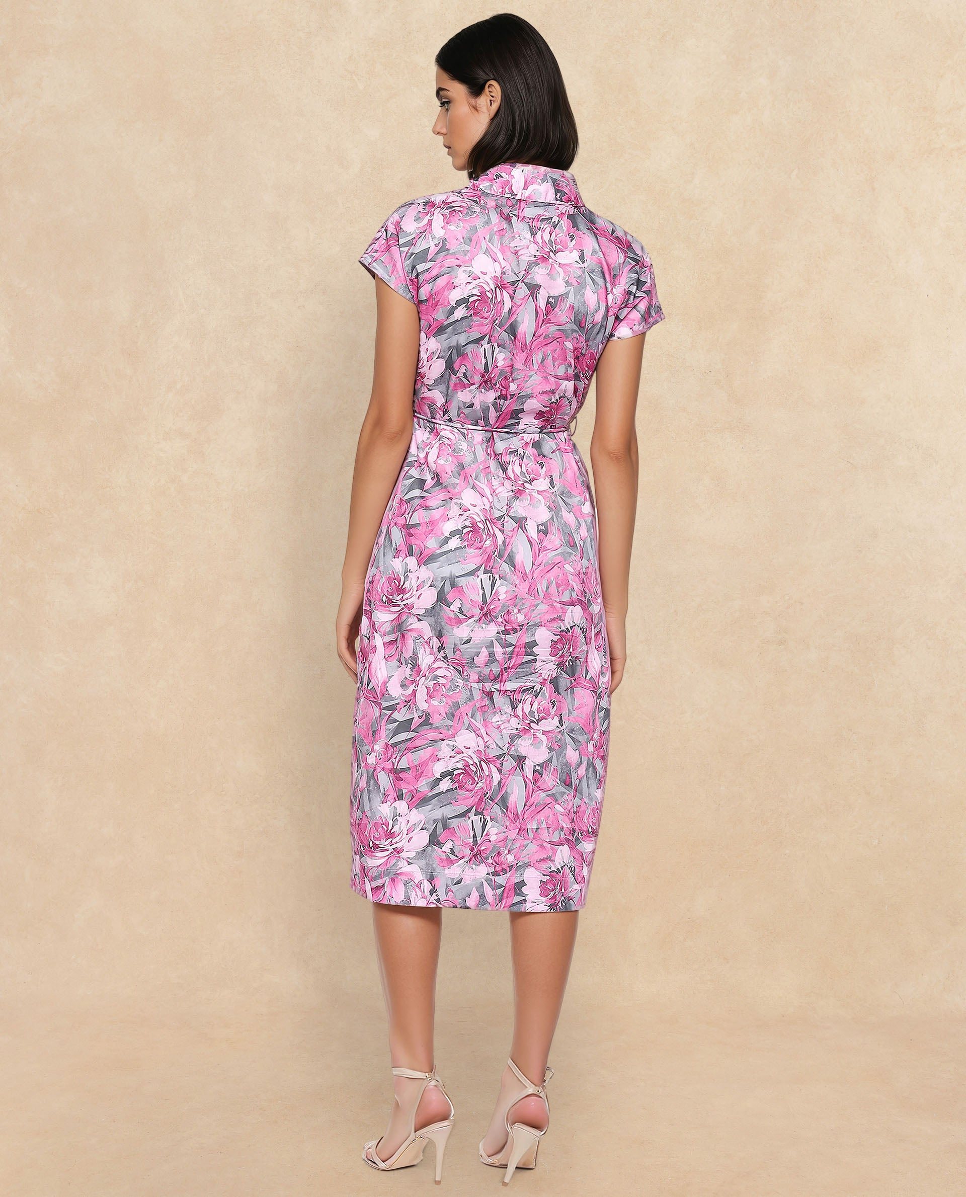 Rareism Women Berlong Multi Print Dress