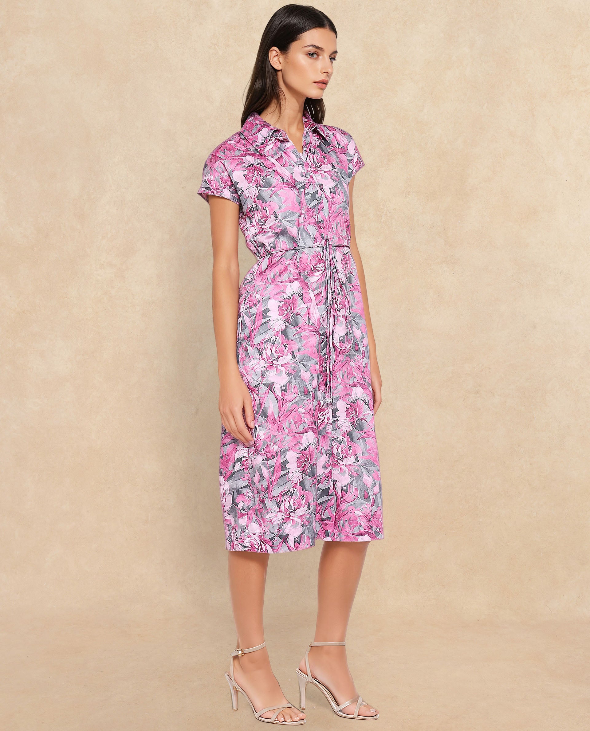 Rareism Women Berlong Multi Print Dress