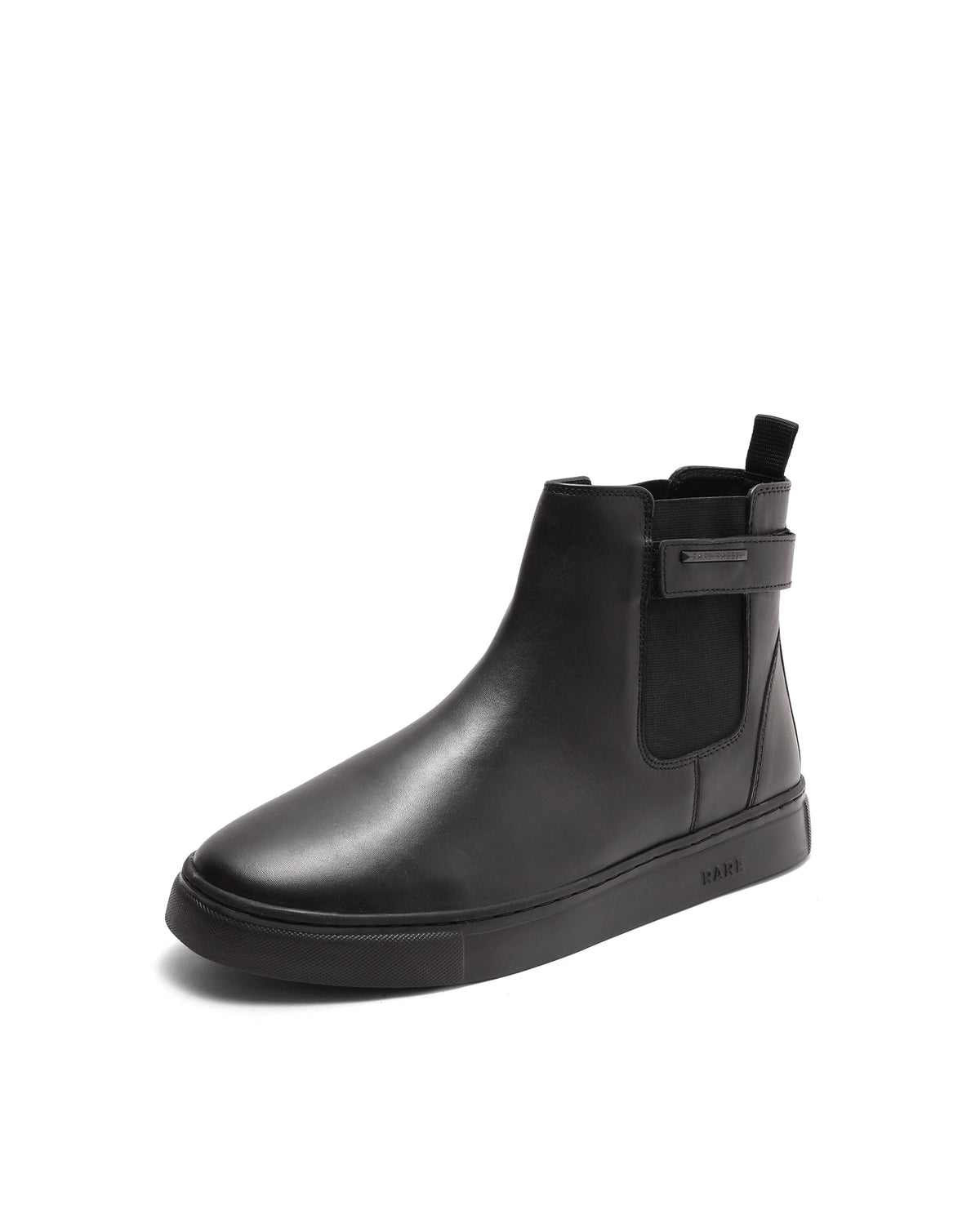 Rarez Men's Berus-L Primary Black Leather Regular Boots