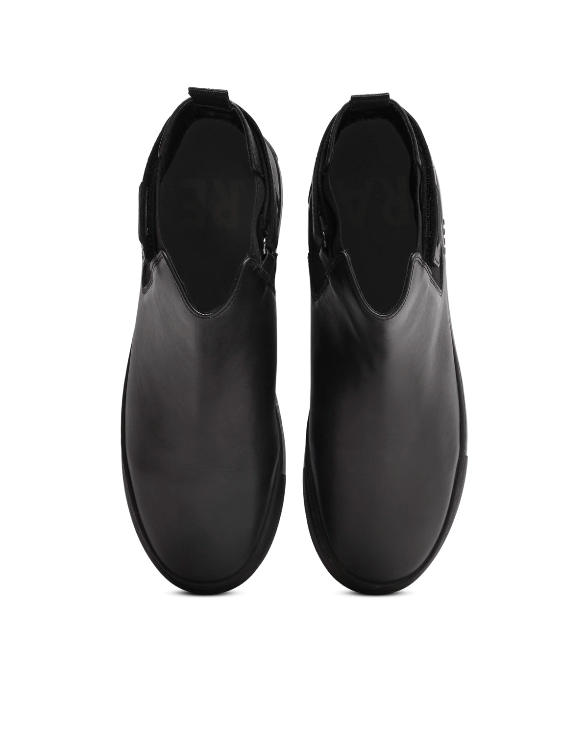 Rarez Men's Berus-L Primary Black Leather Regular Boots