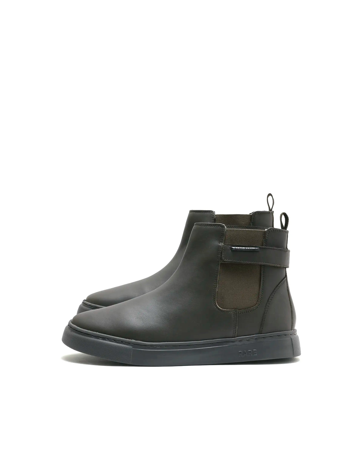 Rarez Men's Berus-L Dark Olive Leather Regular Boots