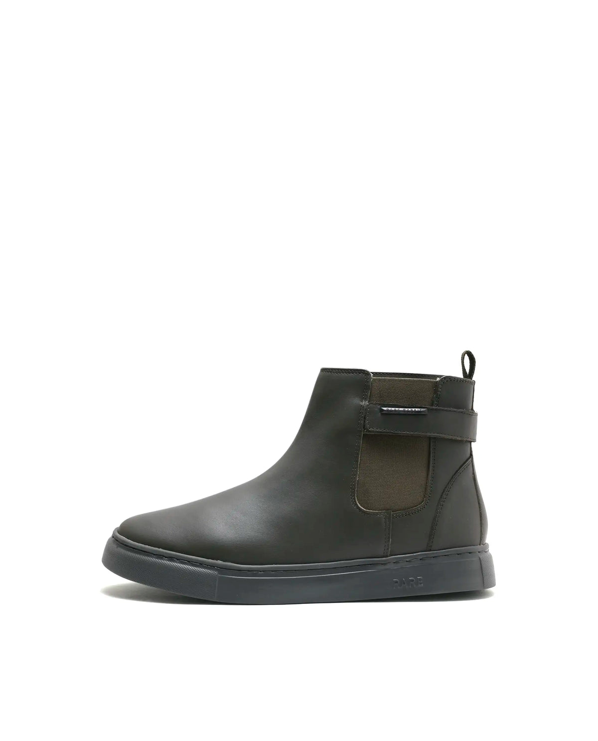 Rarez Men's Berus-L Dark Olive Leather Regular Boots