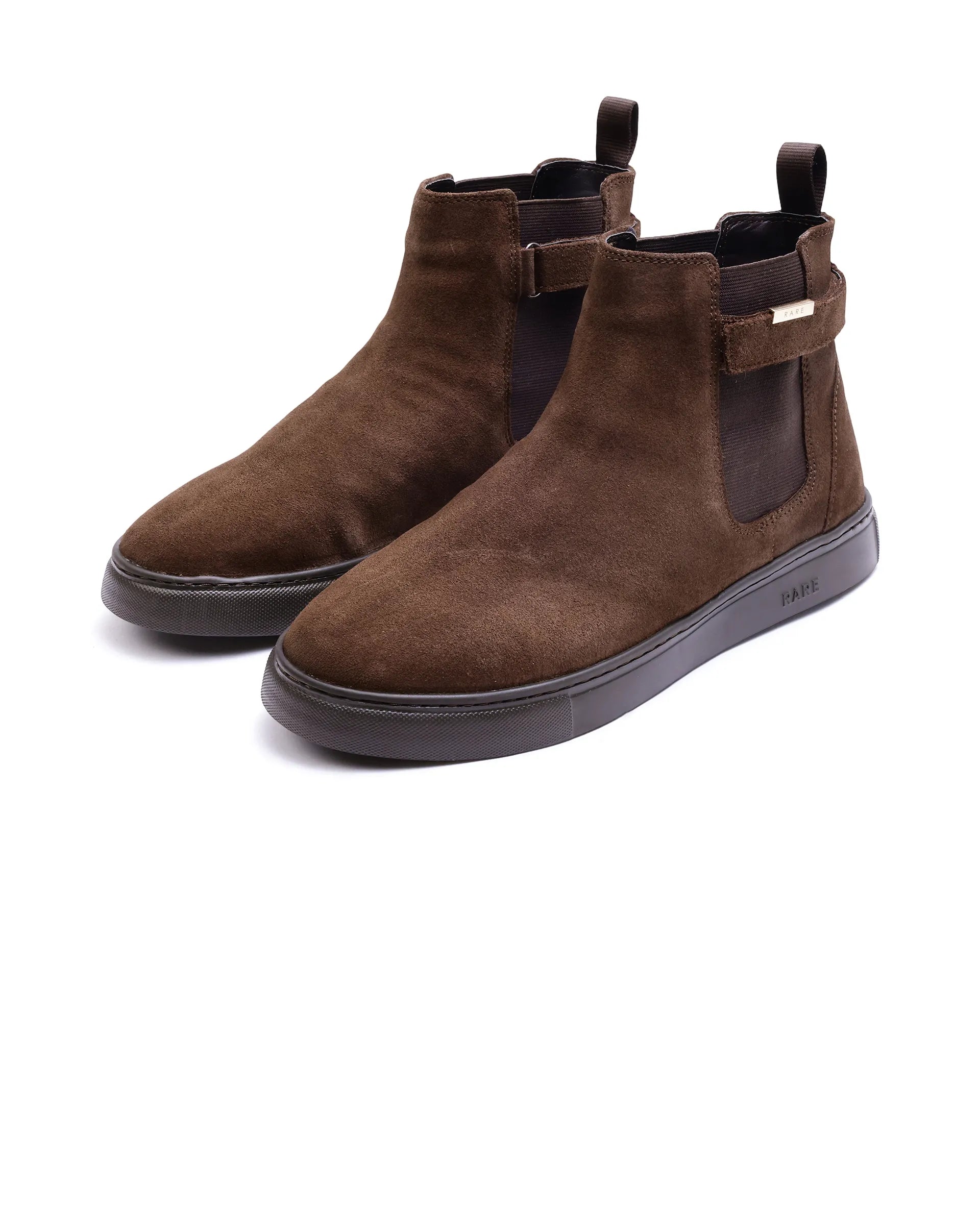 Rare Rabbit Men Berus Dark Brown Suede Lace-Up Closure Shoes