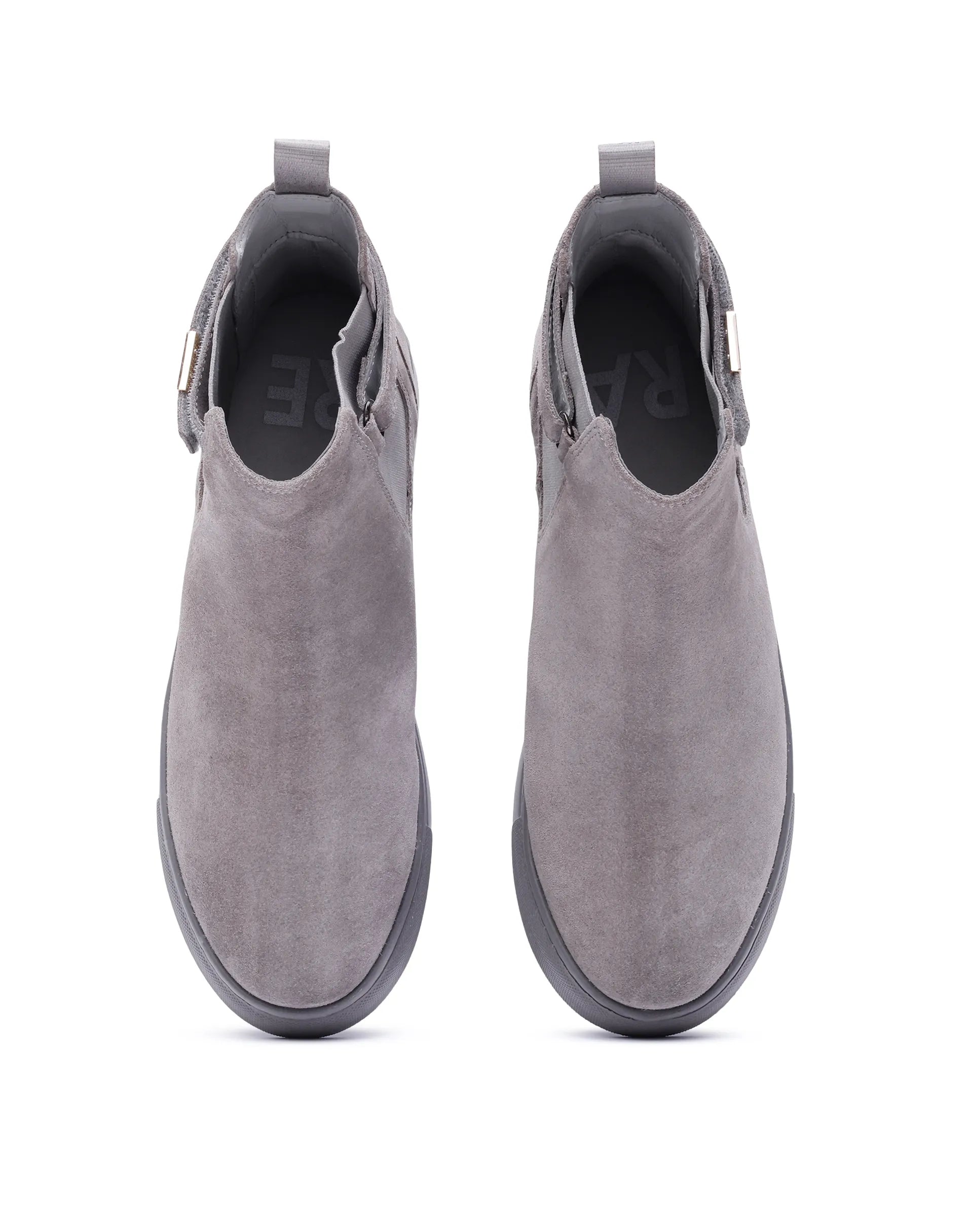 Rare Rabbit Men Berus Grey Suede Lace-Up Closure Shoes