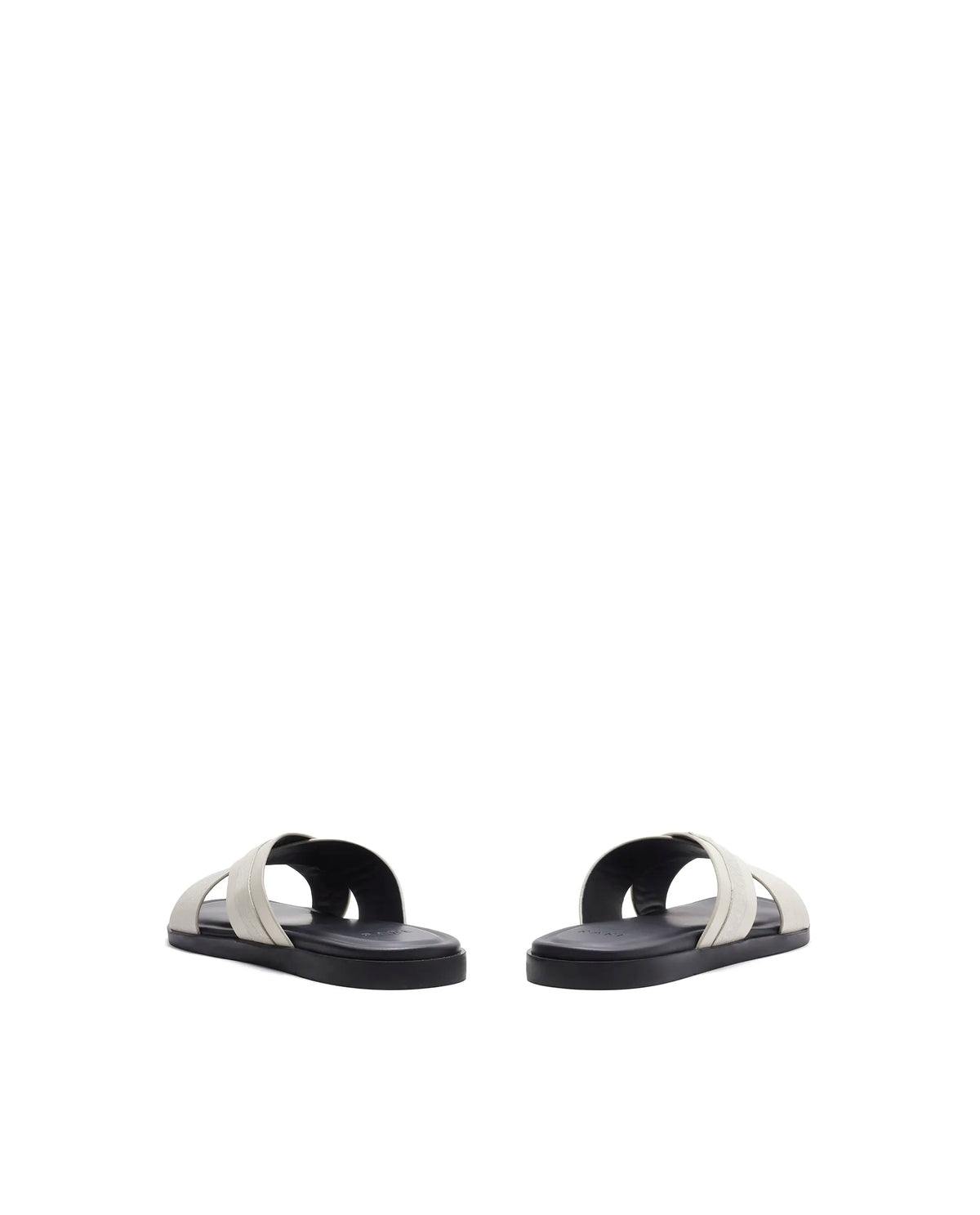 Rarez Men's Blake Light Ecru Leather Regular Sandal