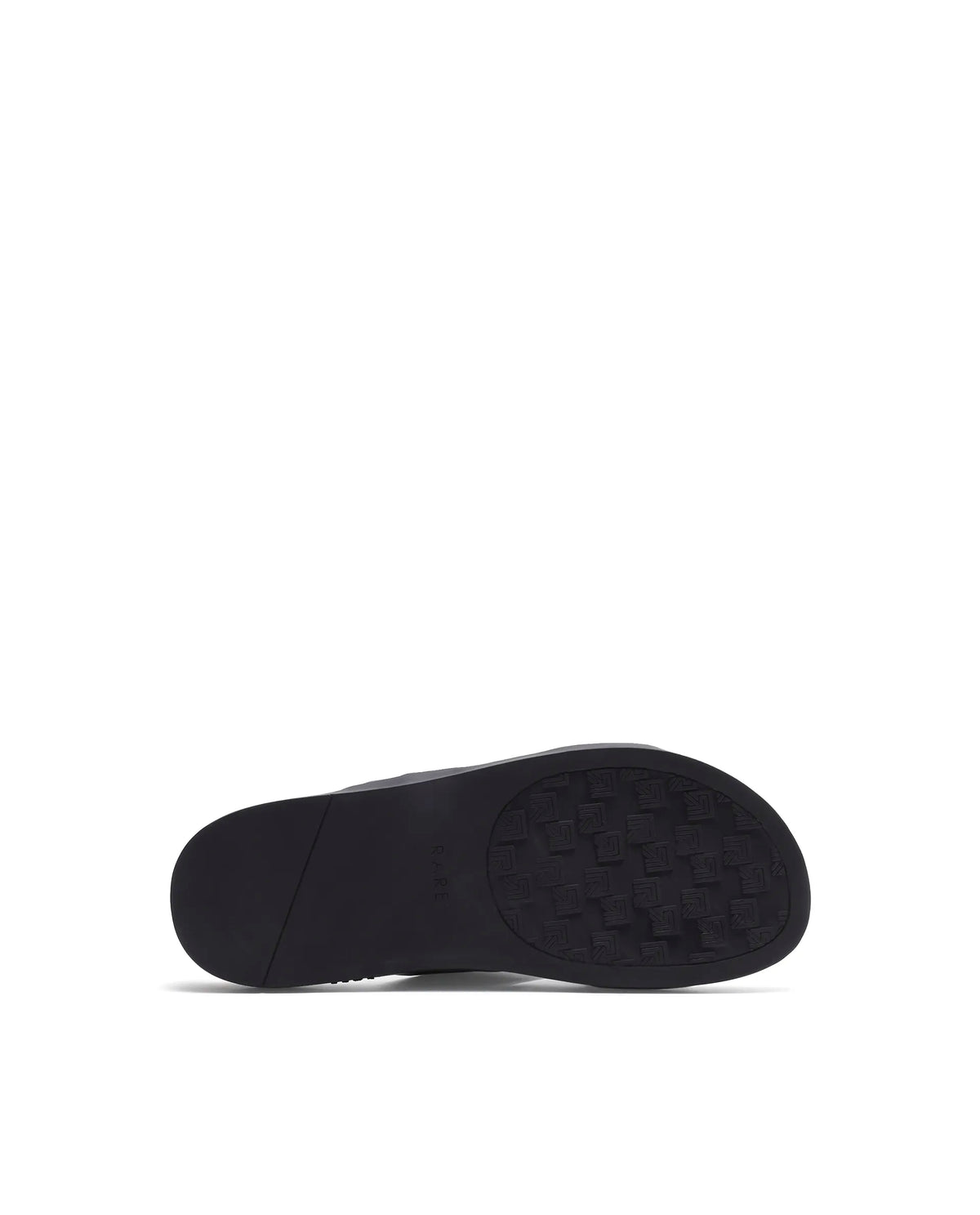 Rarez Men's Blake Black Leather Regular Sandal