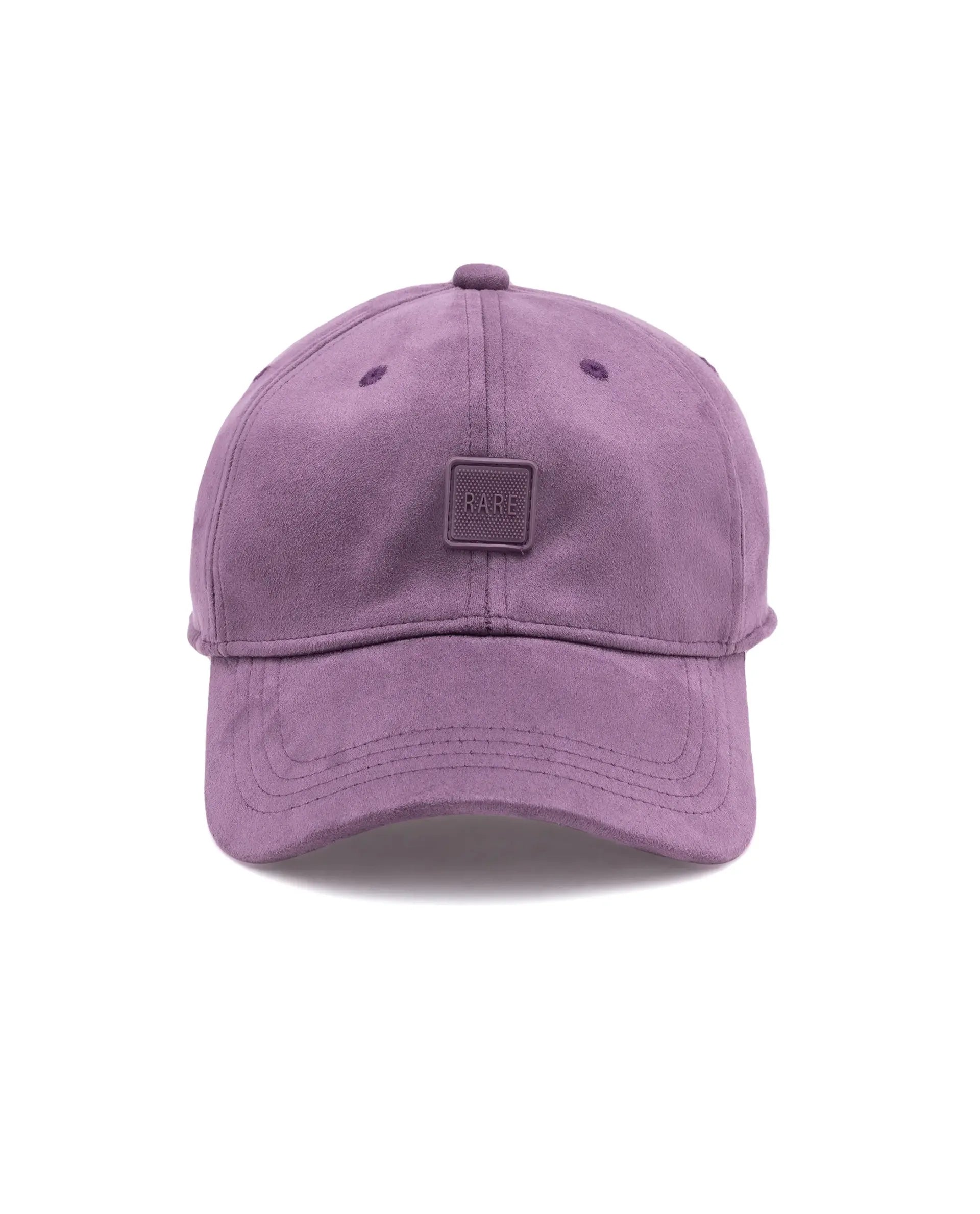 Rare Rabbit Men Bolem Purple Monotone Color Silicone Badge Branding Cap