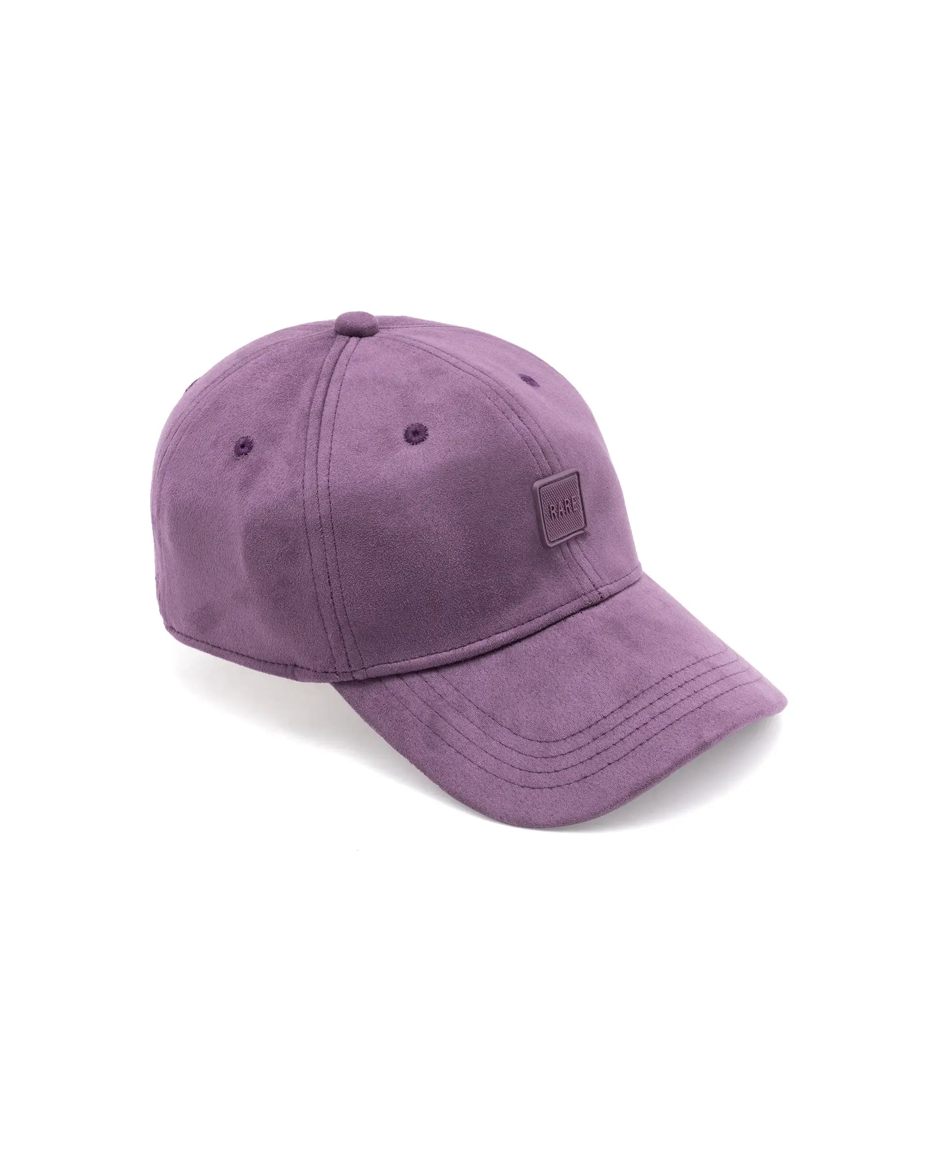 Rare Rabbit Men Bolem Purple Monotone Color Silicone Badge Branding Cap