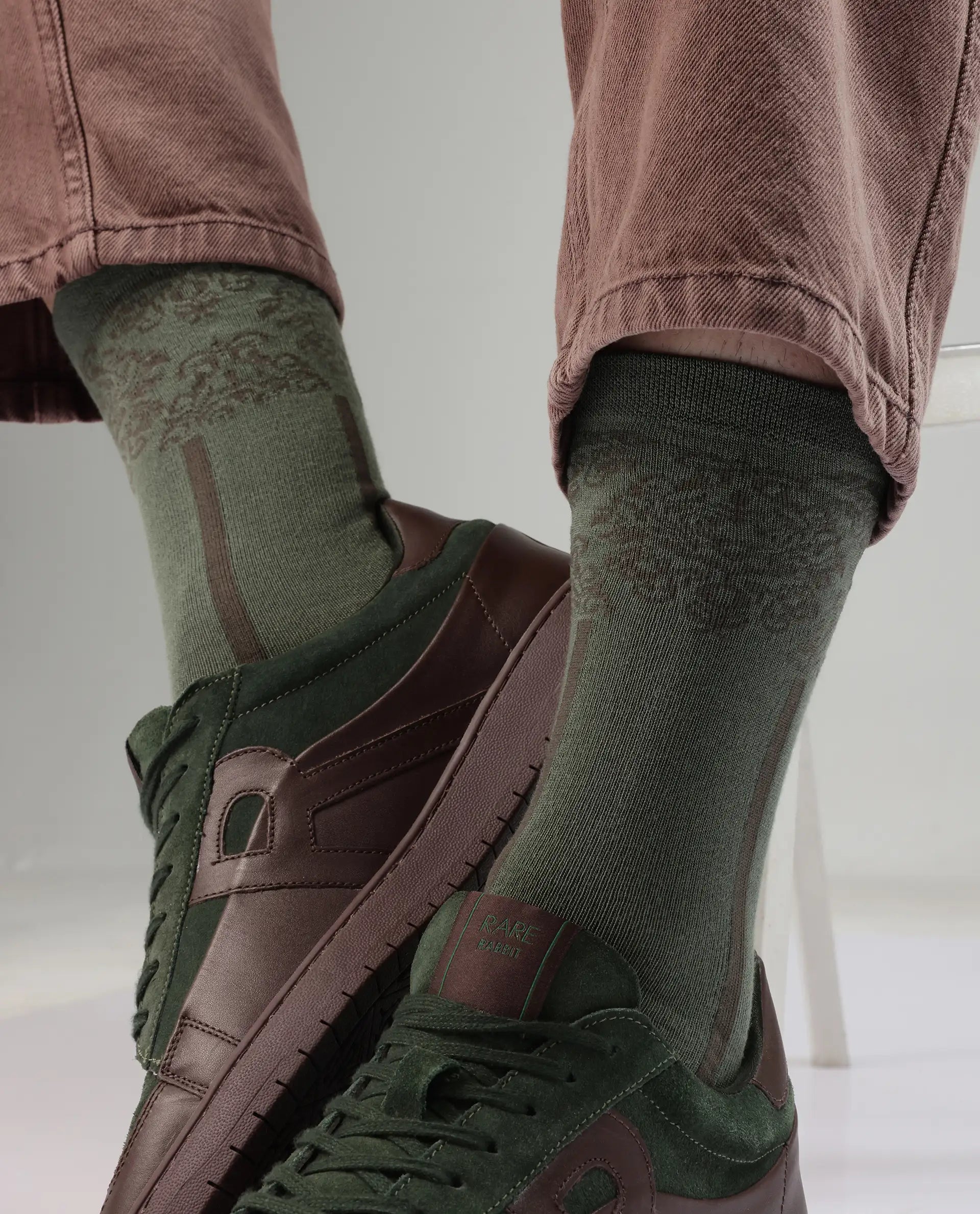 Rare Rabbit Men Border Assorted Socks