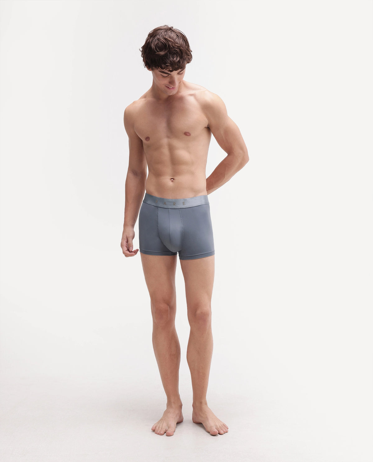 Rare Rabbit Men's Bovolo Brown/Maroon/Off White Nylon Blend Fabric Innerwear
