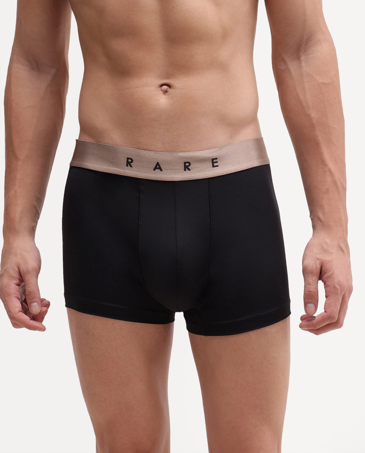 Rare Rabbit Men's Bovolo Brown/Maroon/Off White Nylon Blend Fabric Innerwear