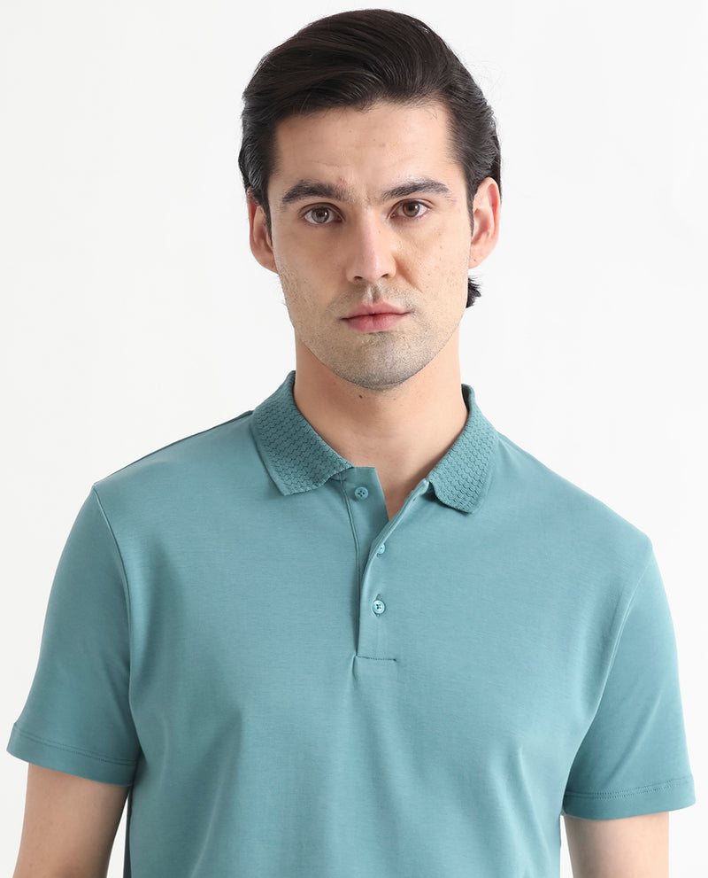 STRUCTURED COLLAR PLAIN POLO