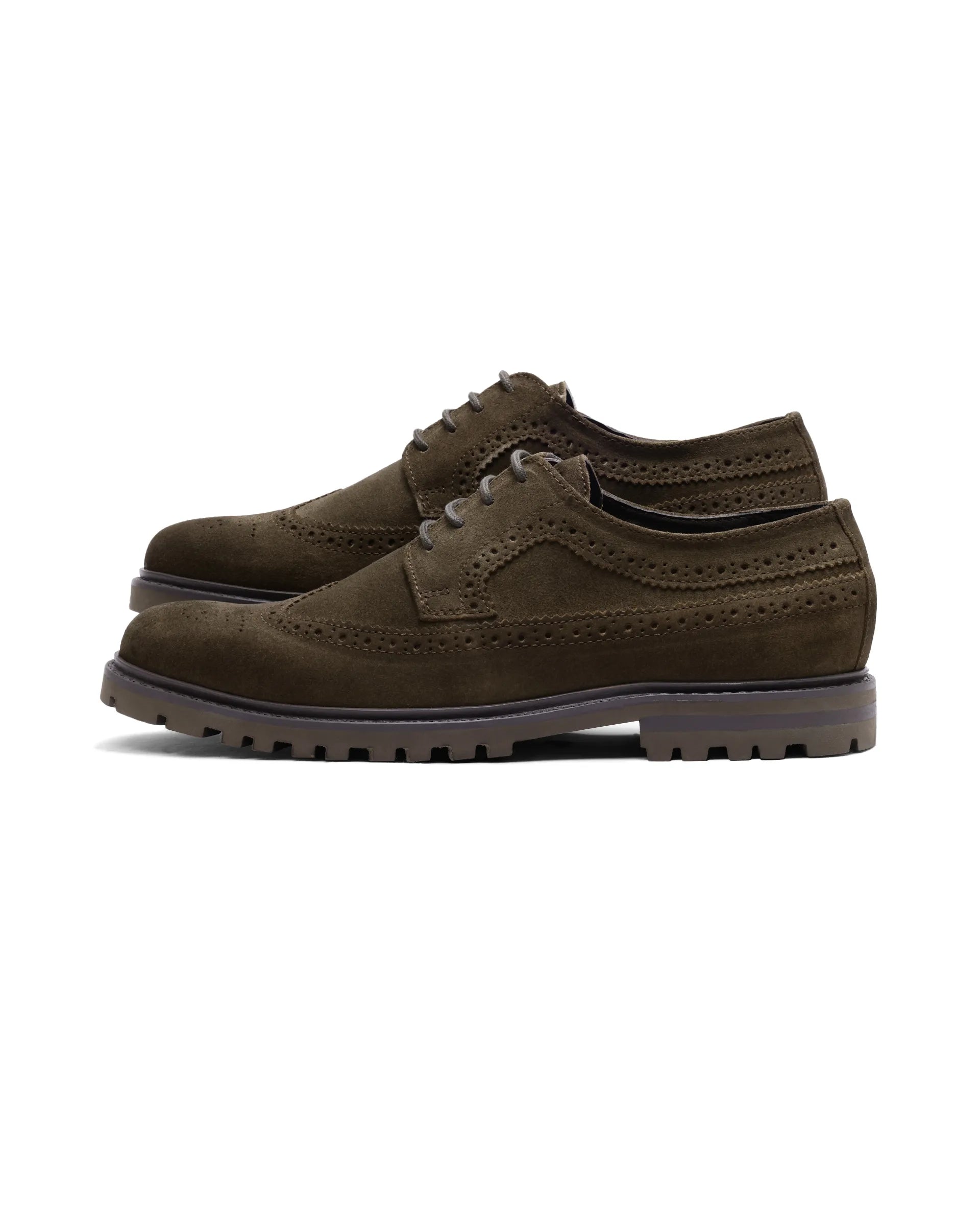 Rare Rabbit Men Brix Khaki Suede Lace-Up Closure Shoes