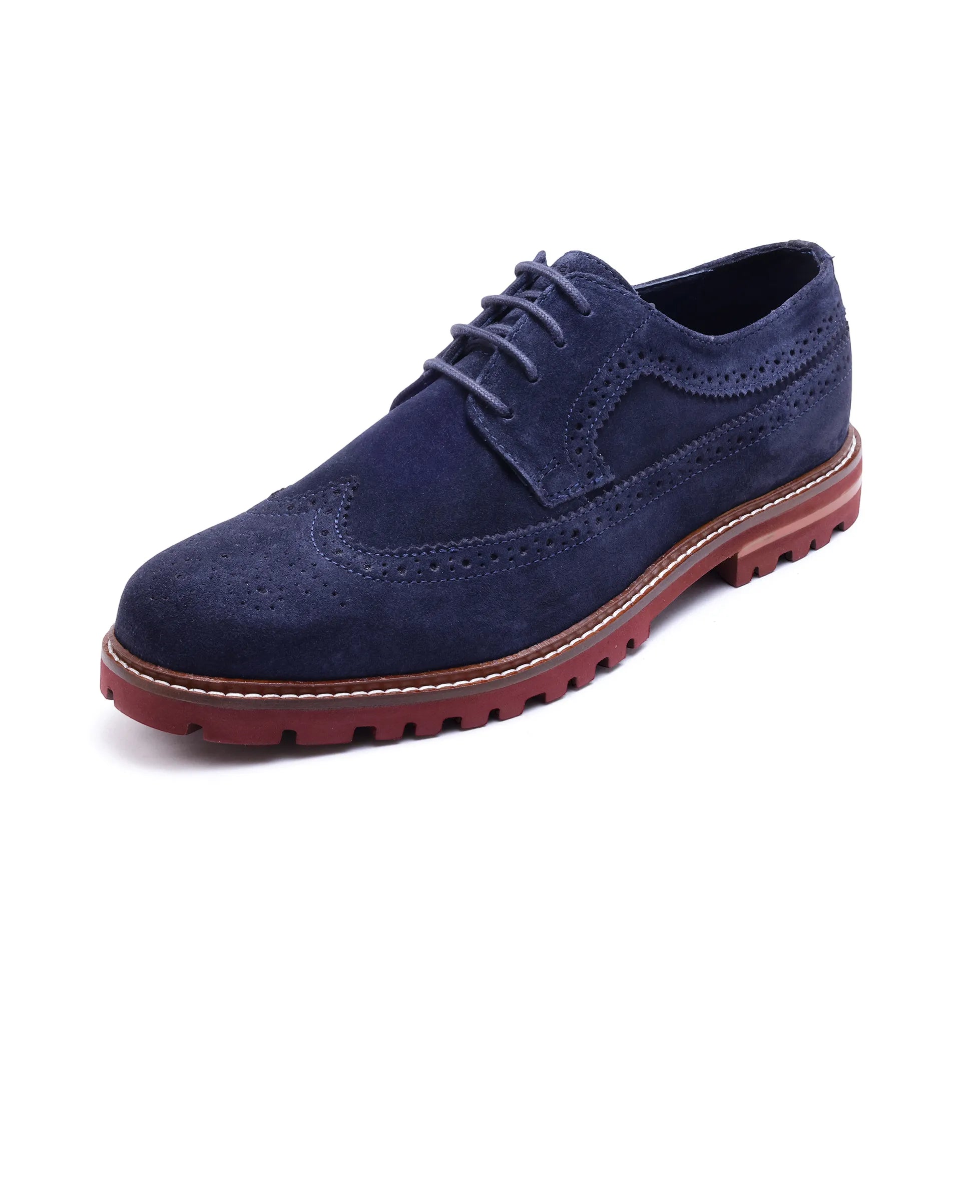 Rare Rabbit Men Brix Navy Suede Lace-Up Closure Shoes