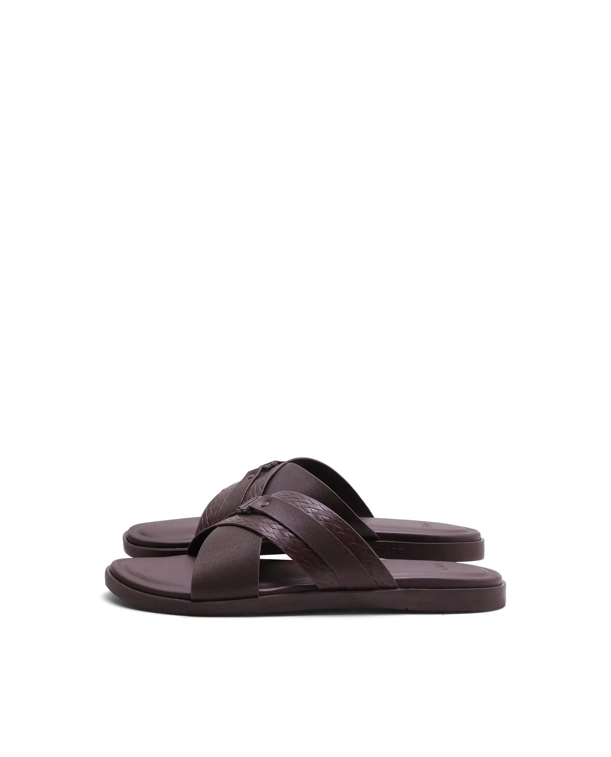 Rarez Men's Buck Dark Holy Rust Leather Regular Sandal