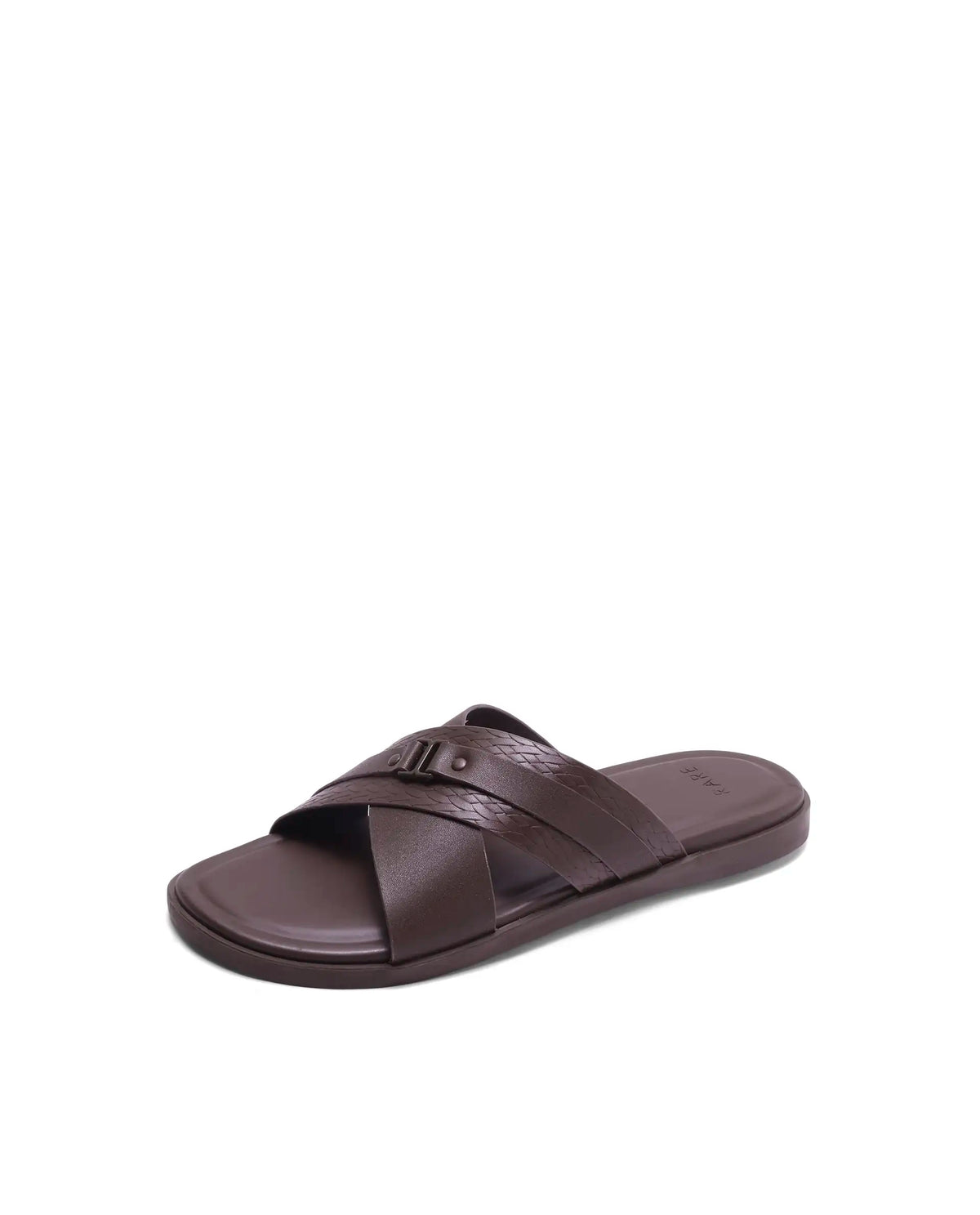 Rarez Men's Buck Dark Holy Rust Leather Regular Sandal