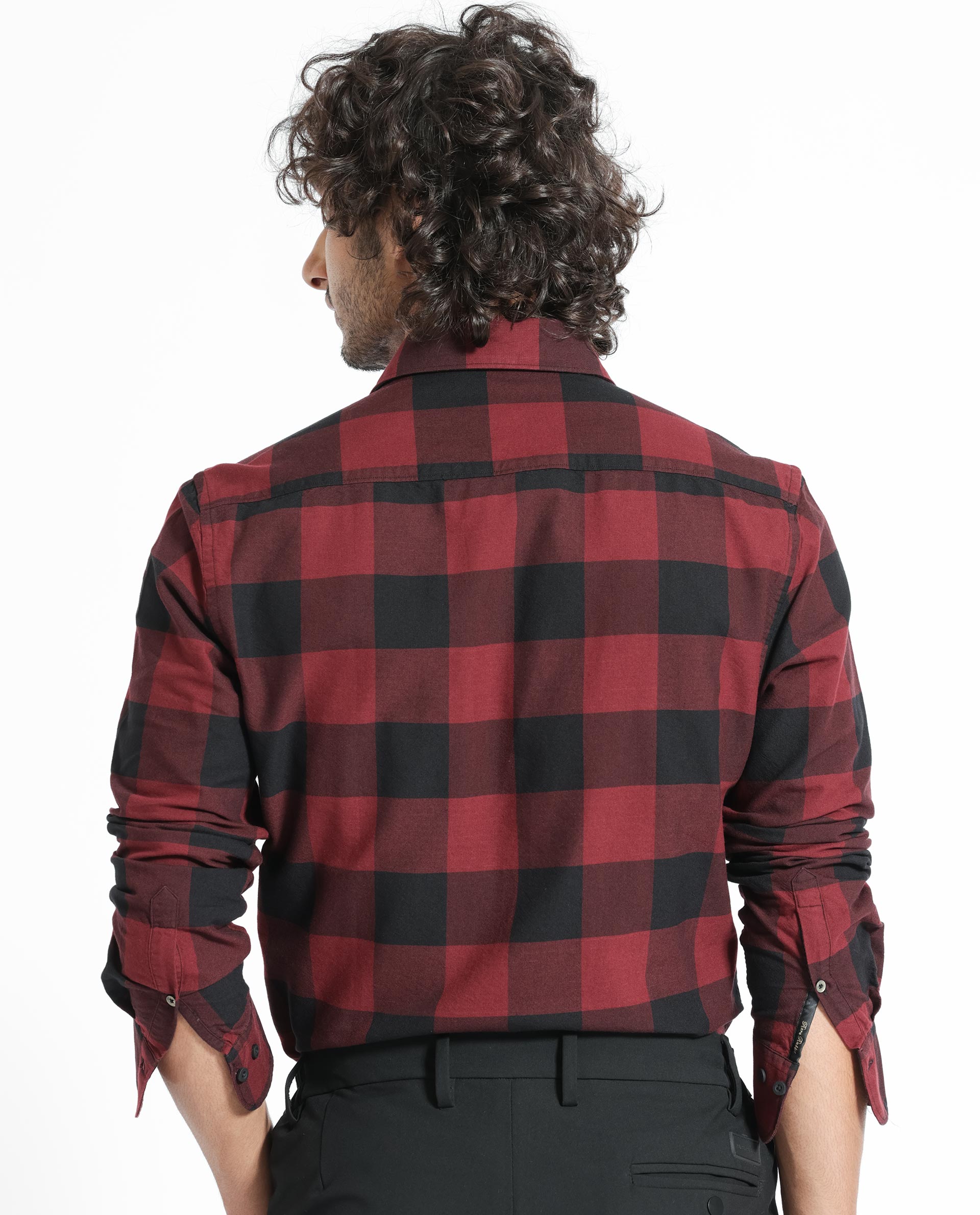 Rare Rabbit Men's Byre Multi Full Sleeves Checks Shirt