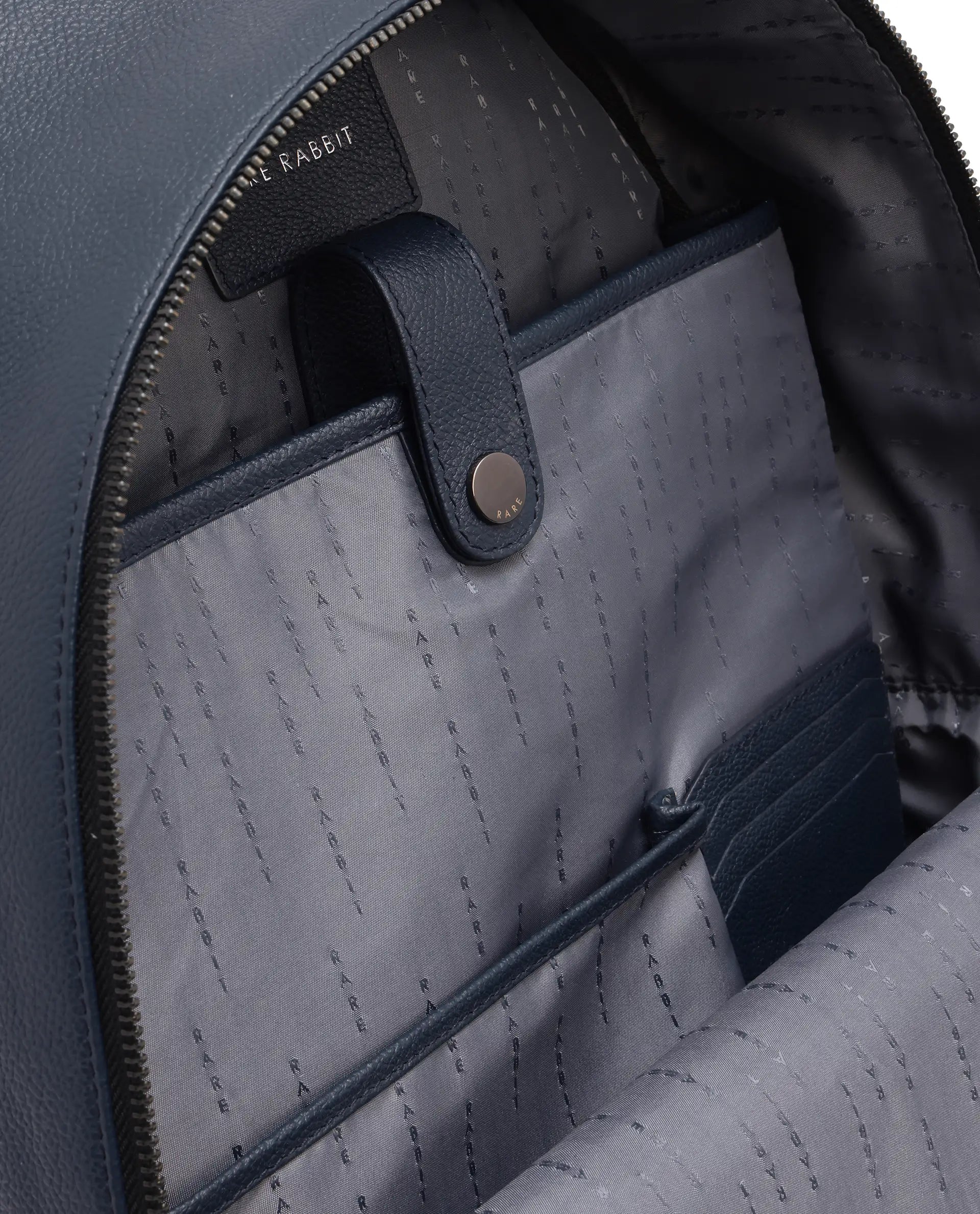 Rare Rabbit Men's Metan Blue Plain Bag