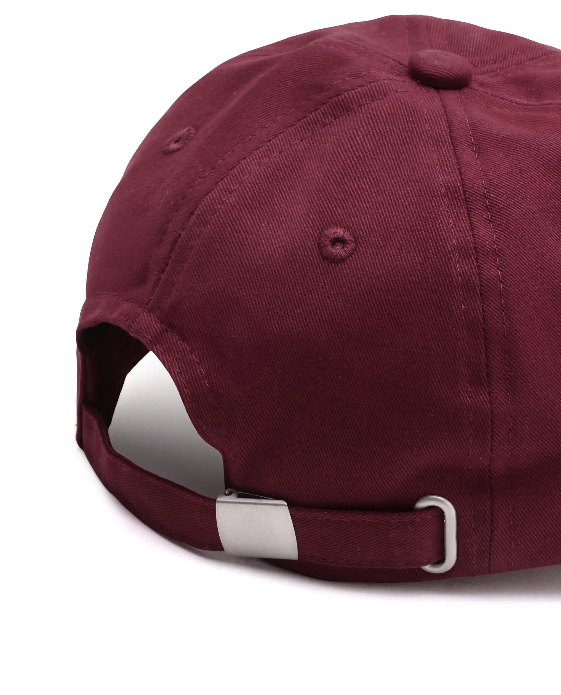 Rare Ones Kids Cafu-Y Maroon Cotton Buckle Strap Closure Cap