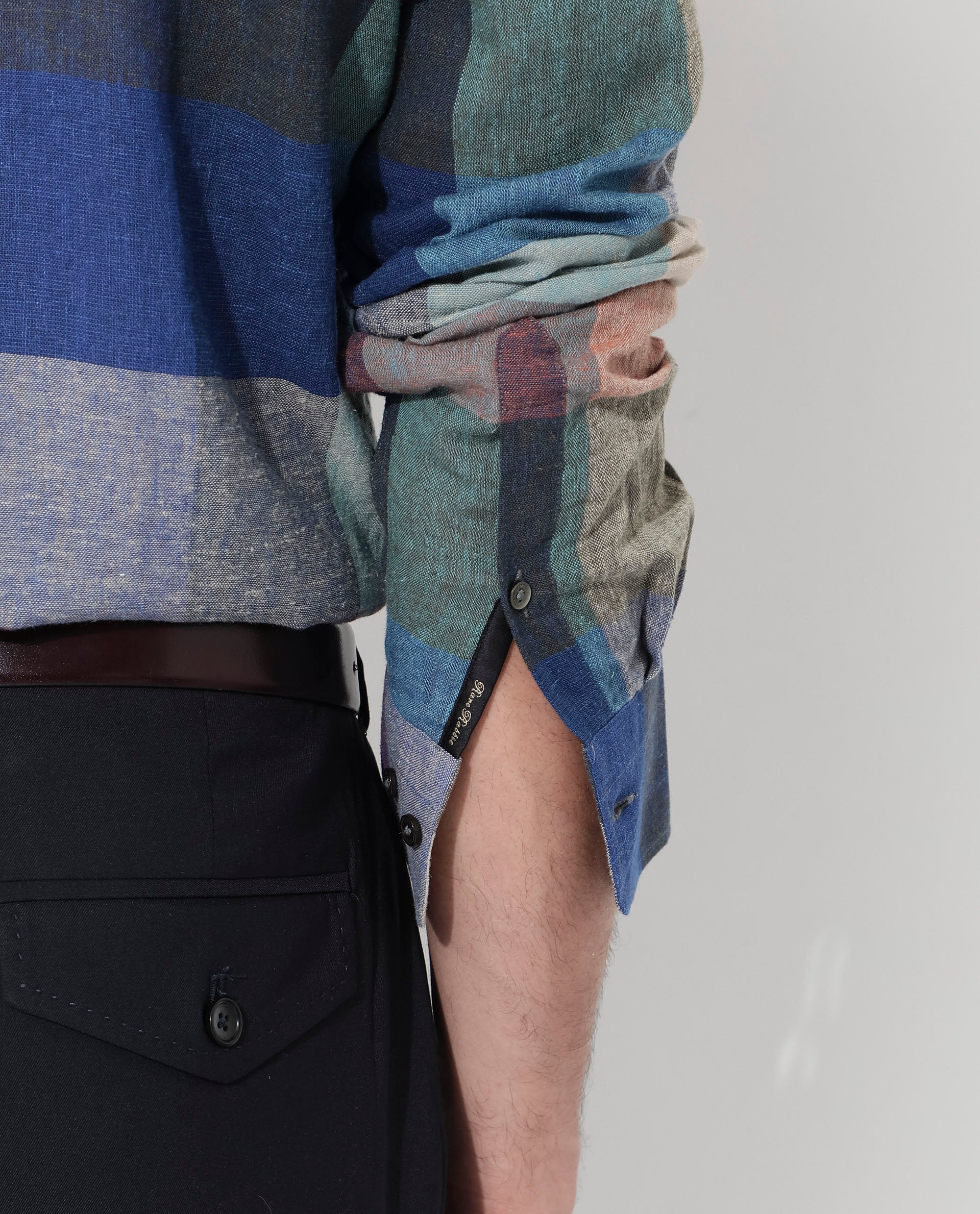 Rare Rabbit Mens Calum Multi Cotton Fabric Full Sleeve Regular Fit Checks Shirt