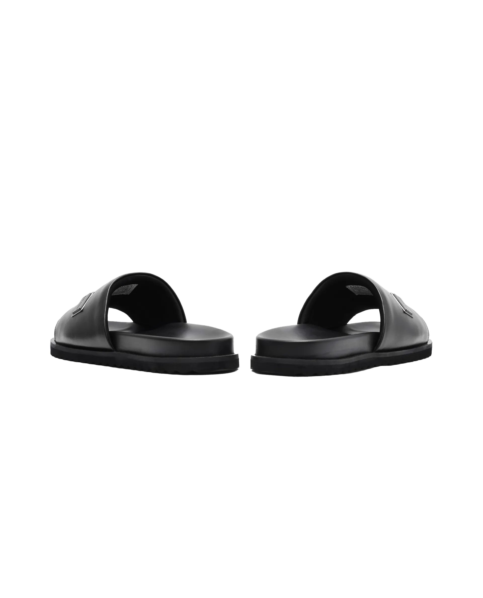 Rare Rabbit Men Camden Black Leather Slip-On Closure Sandal