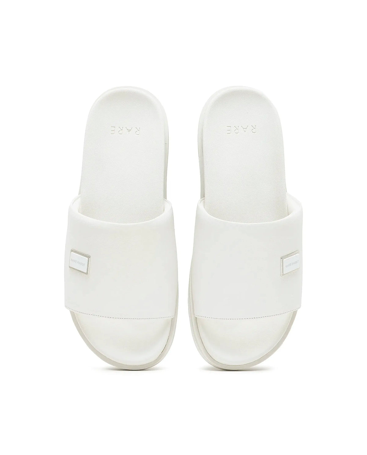 Rare Rabbit Men Camden White Slip-On Closure Sandal