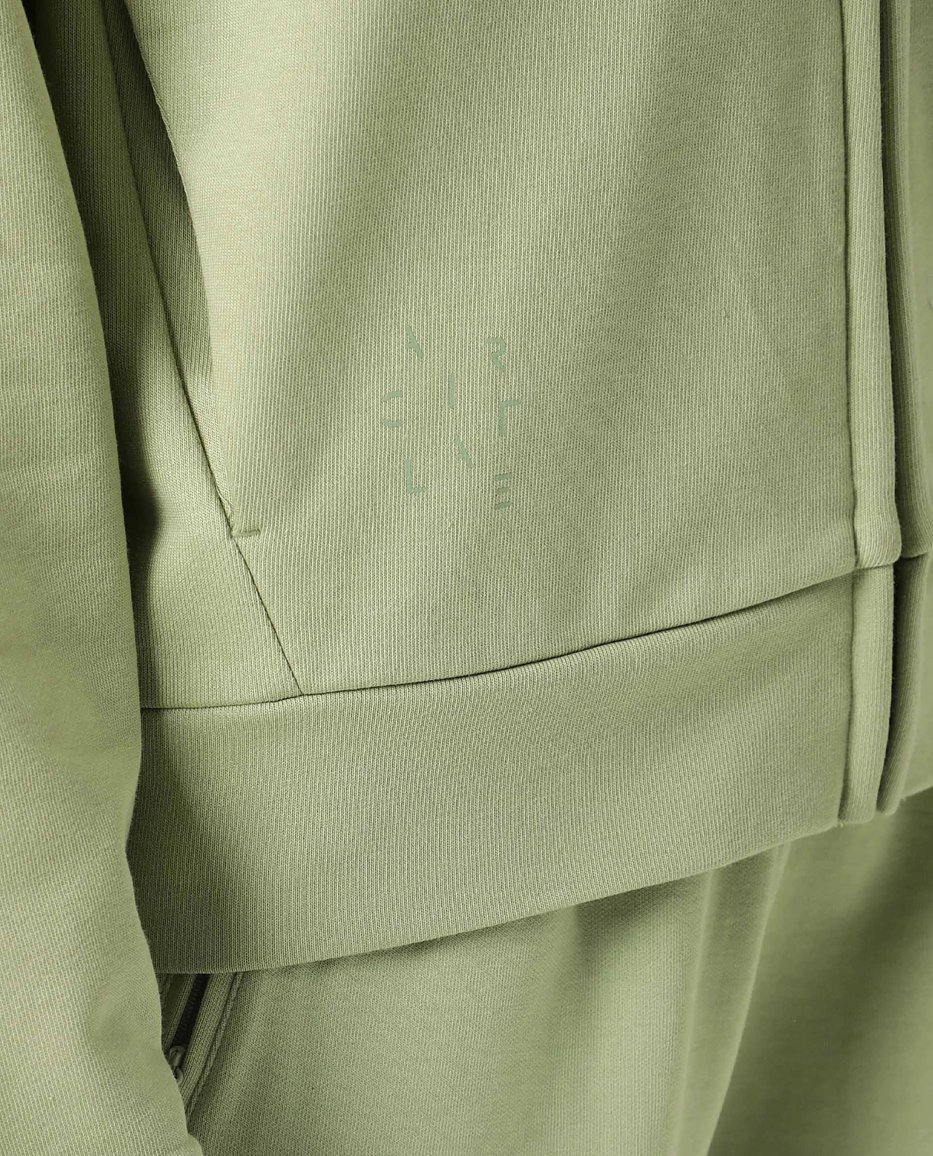 Rareism Women Capper Light Green Cotton Blend Fabric Full Sleeves Solid Hooded Jacket