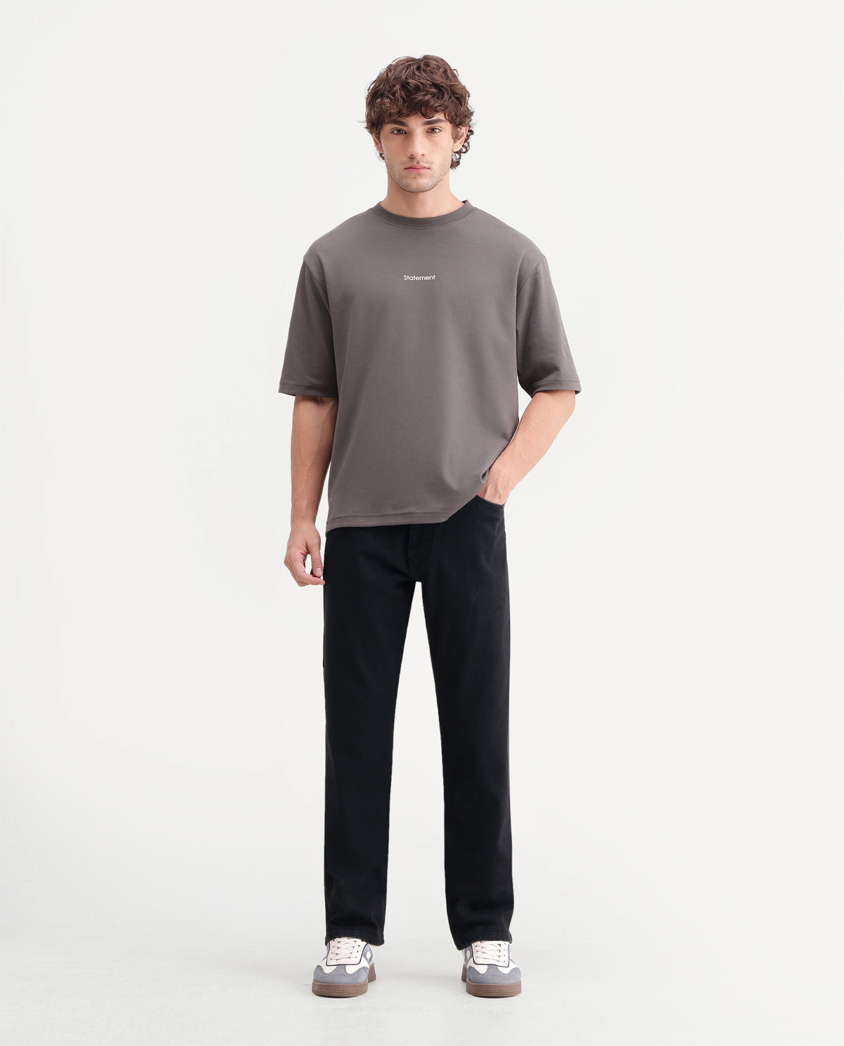 Rare Rabbit Mens Cara Black Cotton Blend Shank And Zipper Morris Regular Plain Jeans