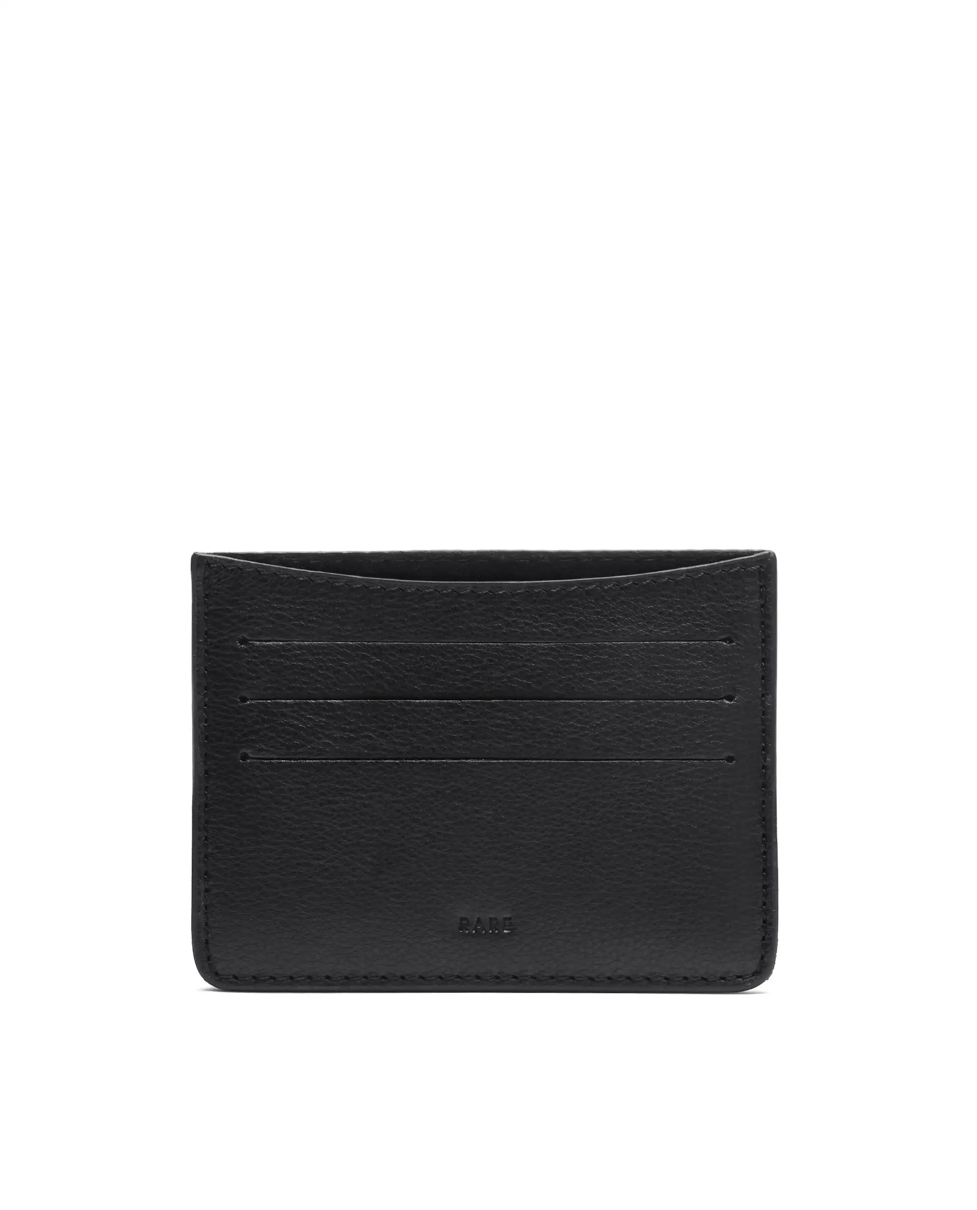 Rare Rabbit Men's Cardc Black Leather Card Holder