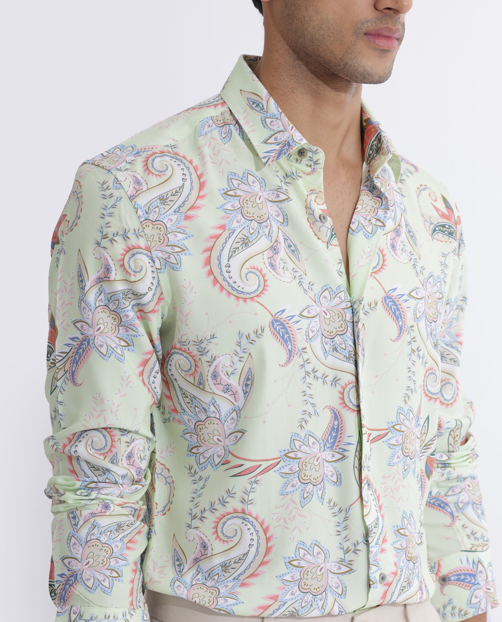 Eco Rayon Floral Shirt