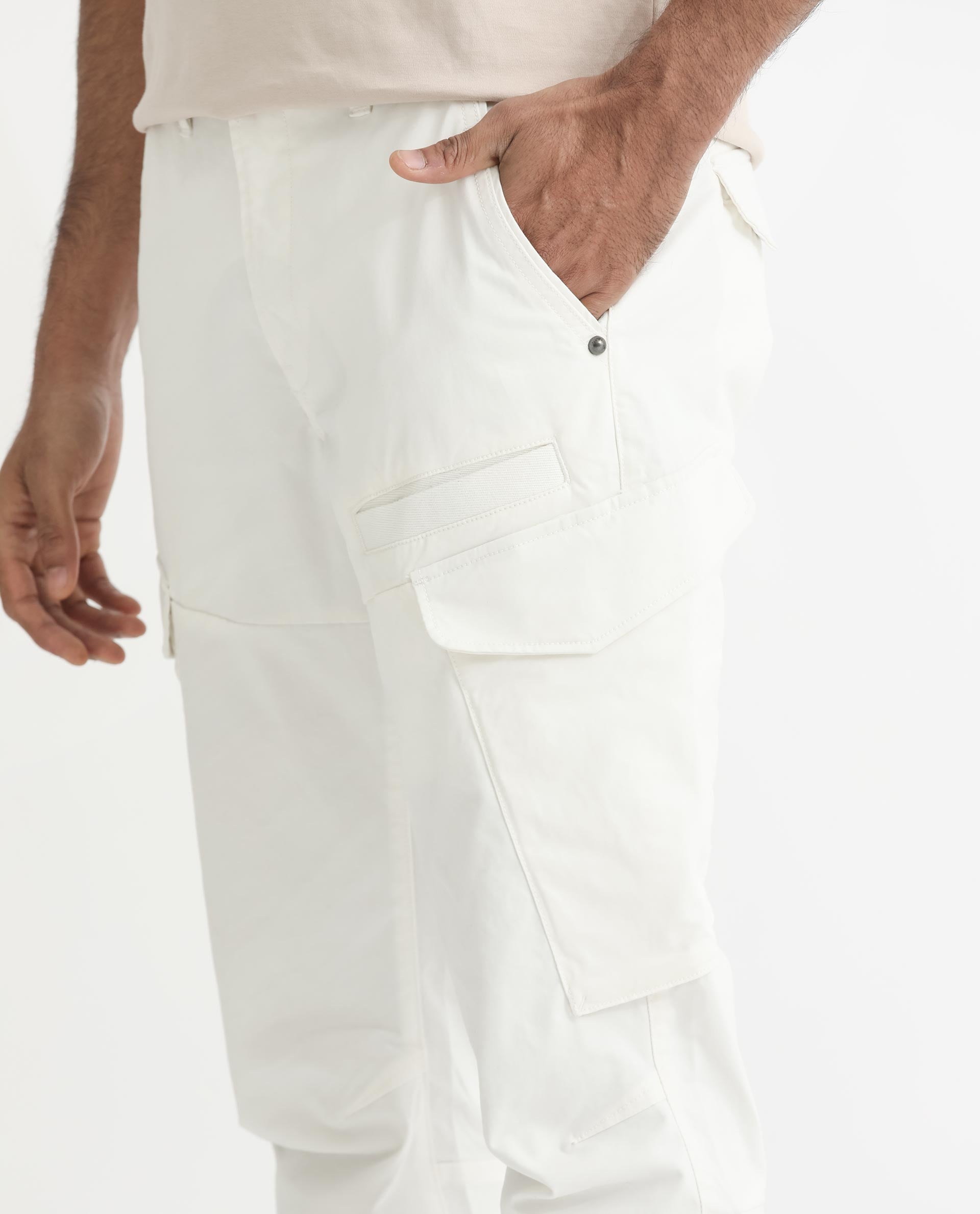 Baggy White Carpenter Cargo Pants - Comfortable and Stylish – Bwolves.com