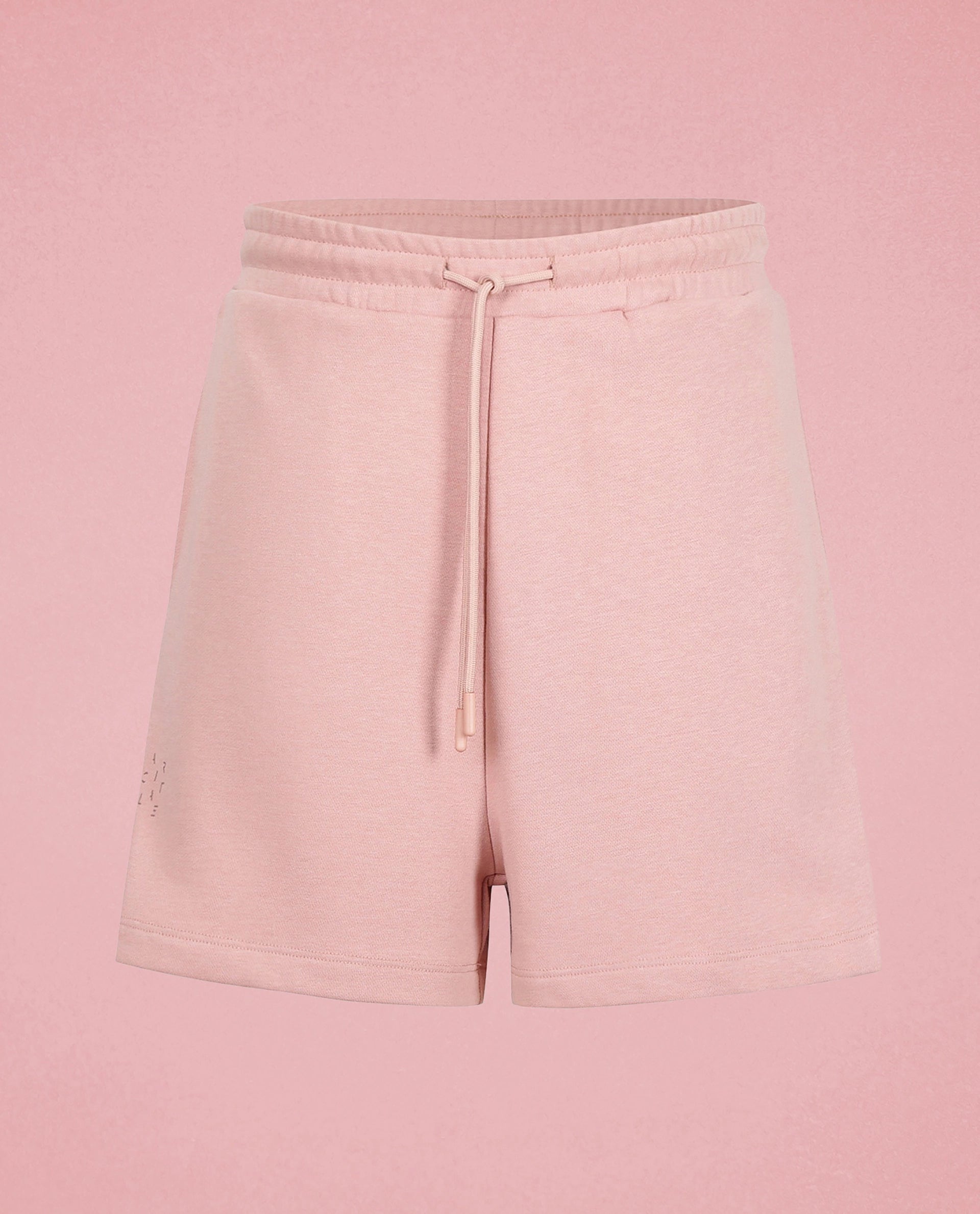 Rareism Women Ciri Dusky Pink Cotton Poly Fabric Relaxed Fit Solid Mid Rise Shorts