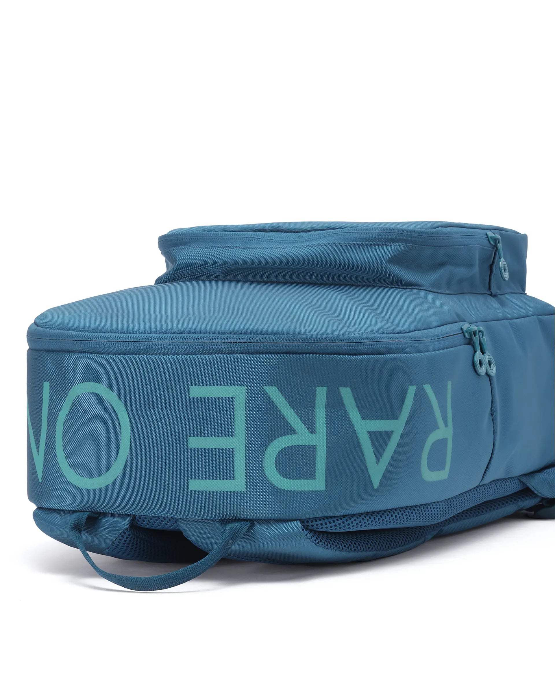 Rare Ones Kids Clay Torquoise Zipper PU Coated Polyester Backpack