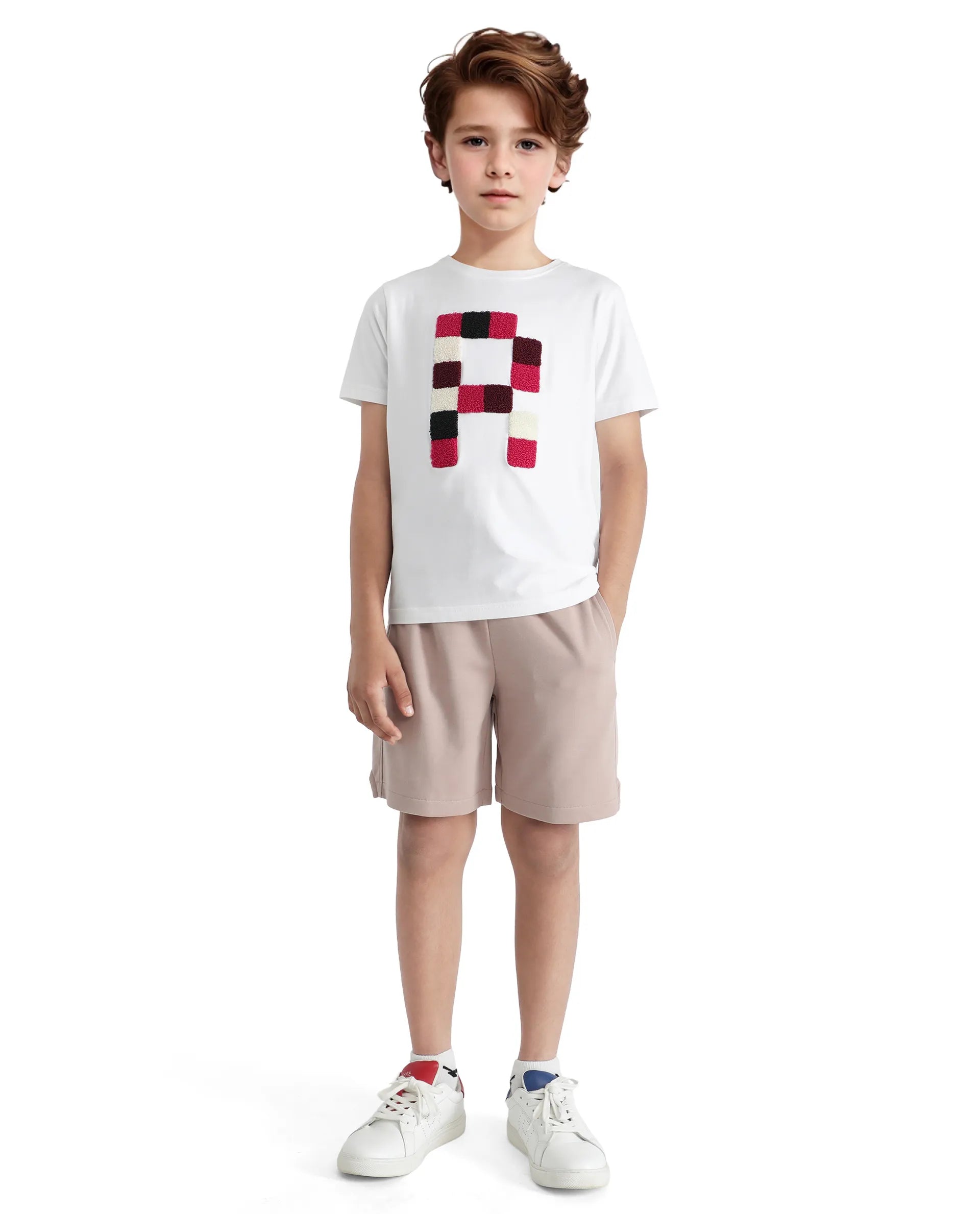 Rare Ones Kids Clon Dusky Peach Cotton Drawstring Closure Regular Solid Shorts