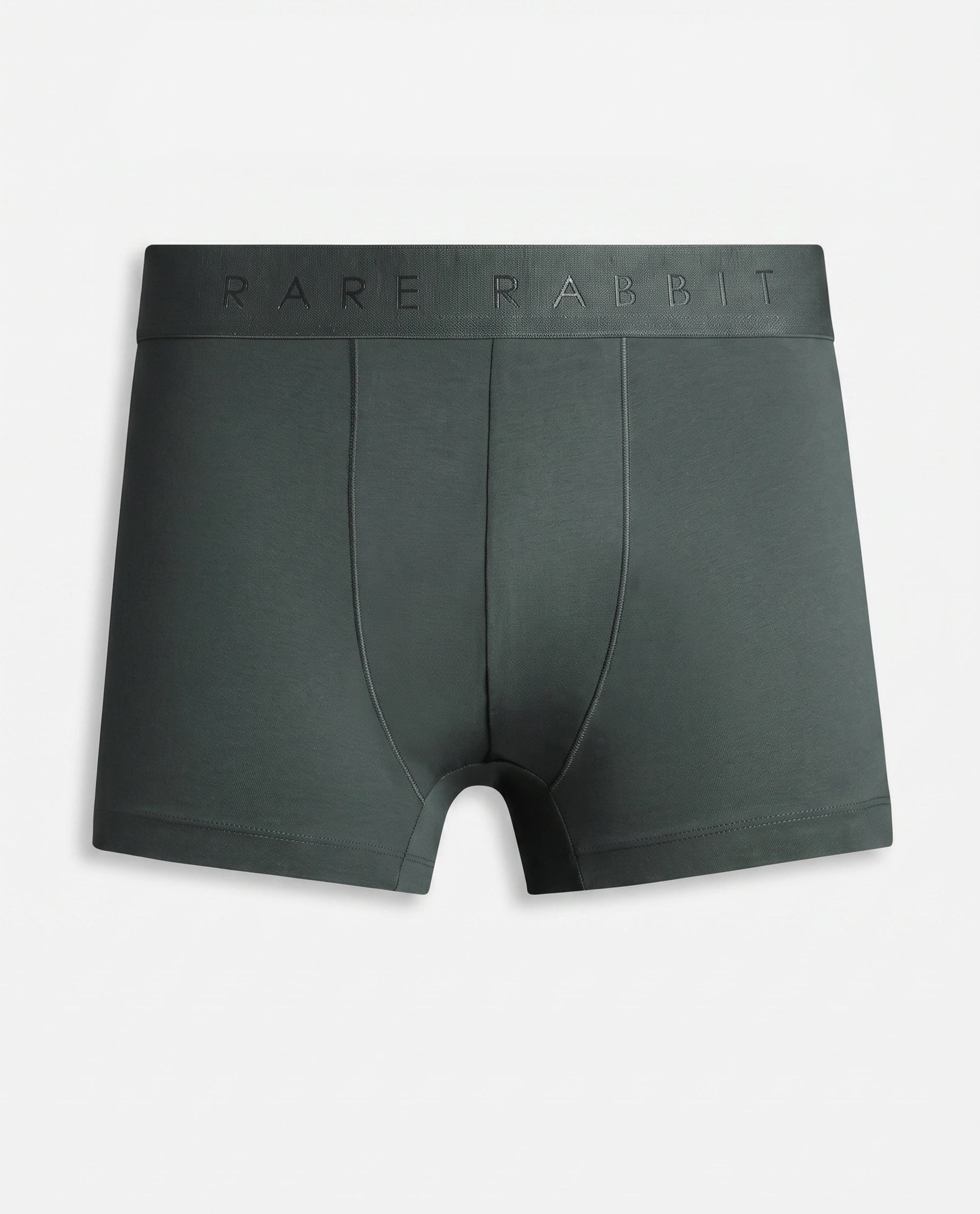Rare Rabbit Men Close Olive Soft Cotton Stretch Trunks