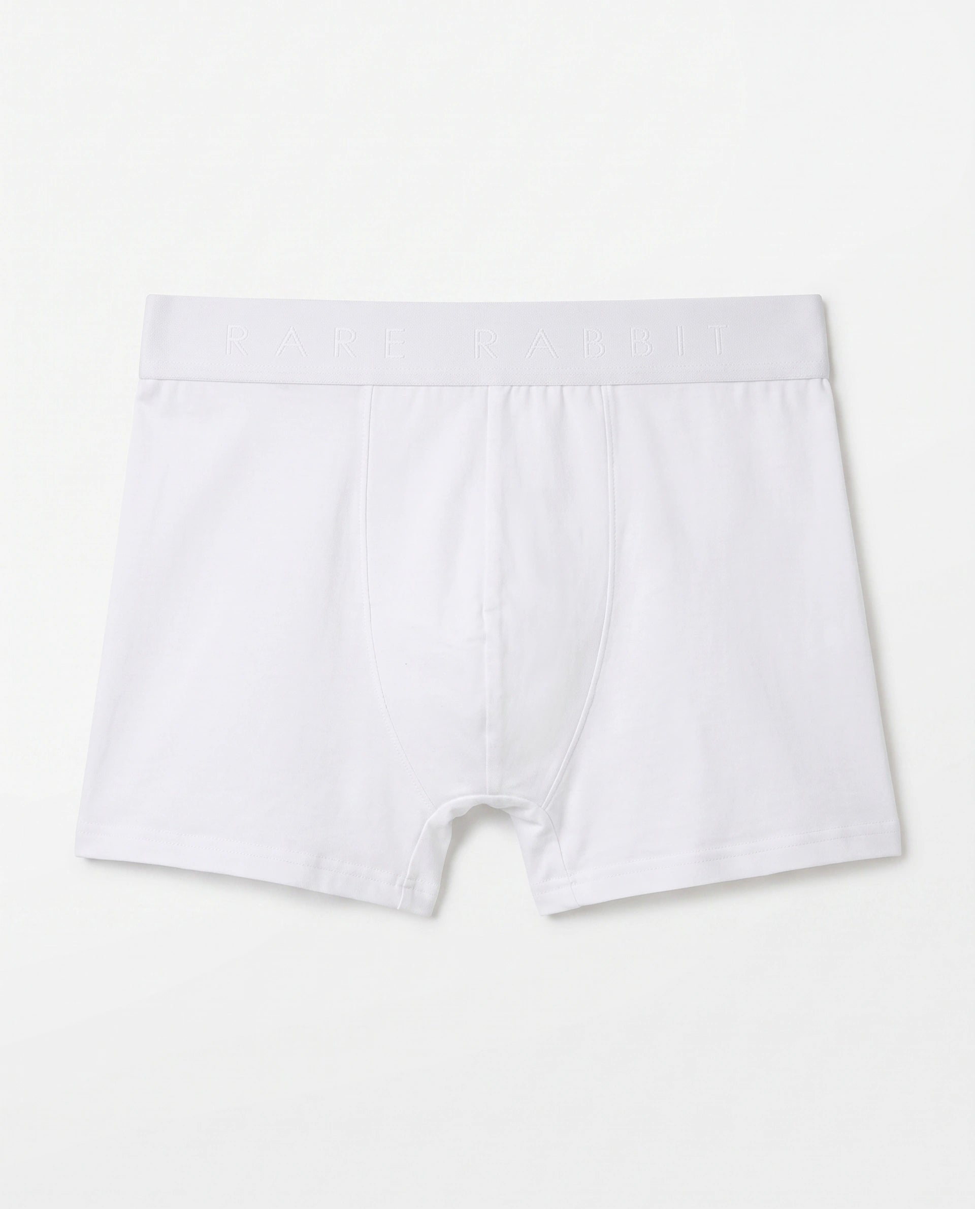 Rare Rabbit Men Close White Soft Cotton Stretch Trunks